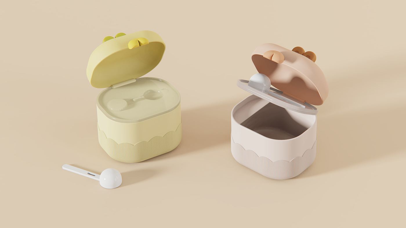 Milk powder box，baby，Portable，