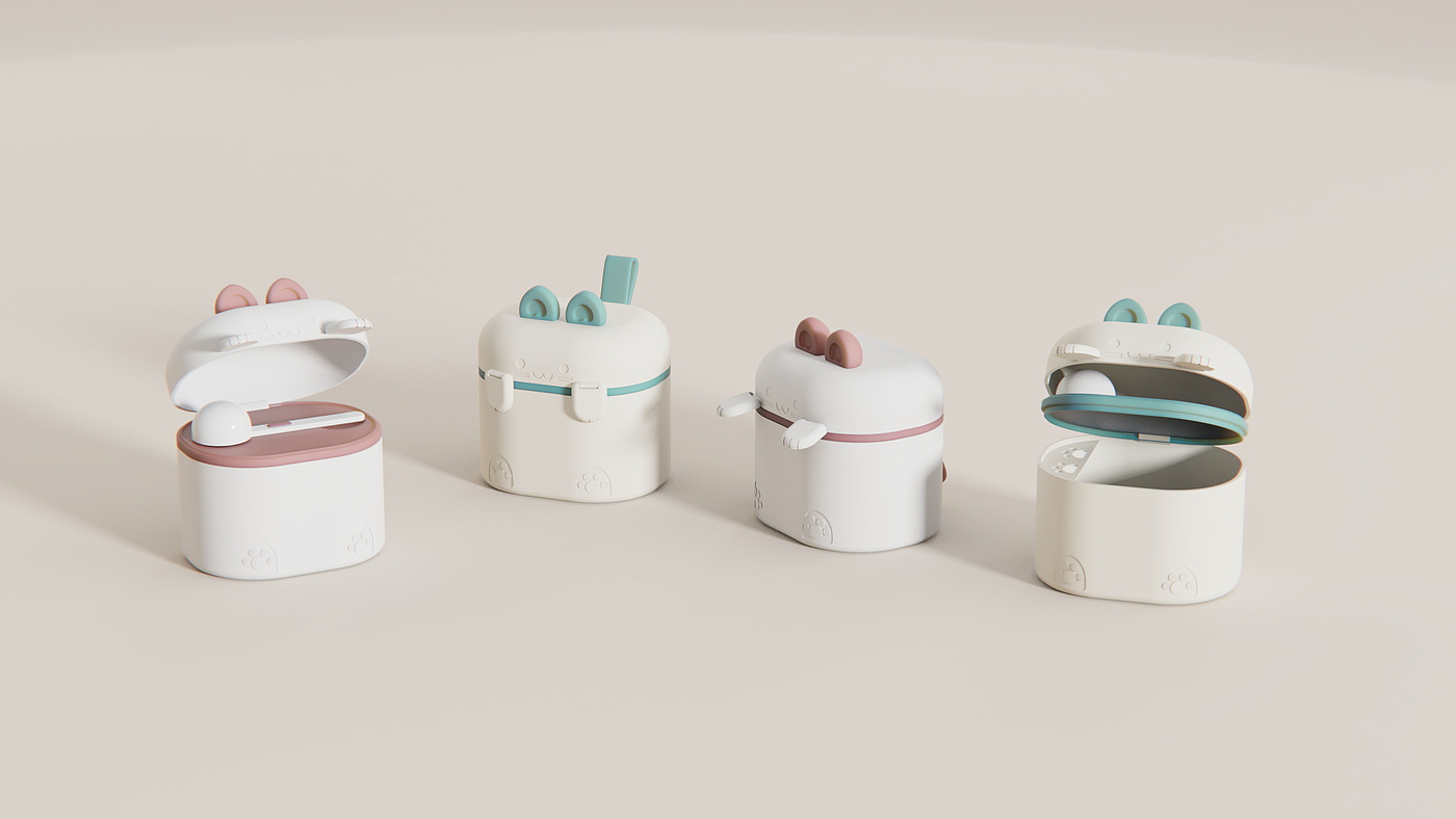 Milk powder box，baby，Portable，