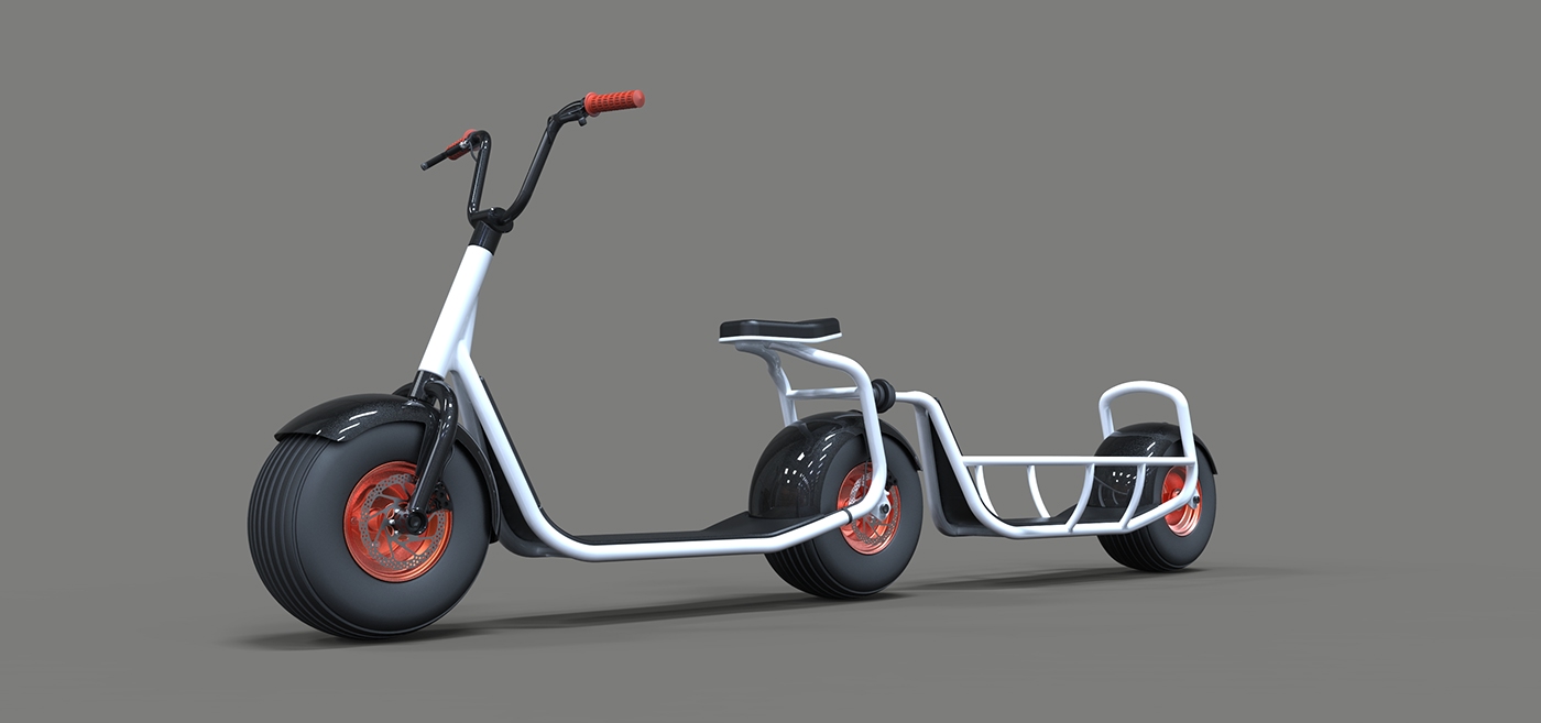 trailer，Wheeled，vehicle，Electric vehicle，conceptual design，