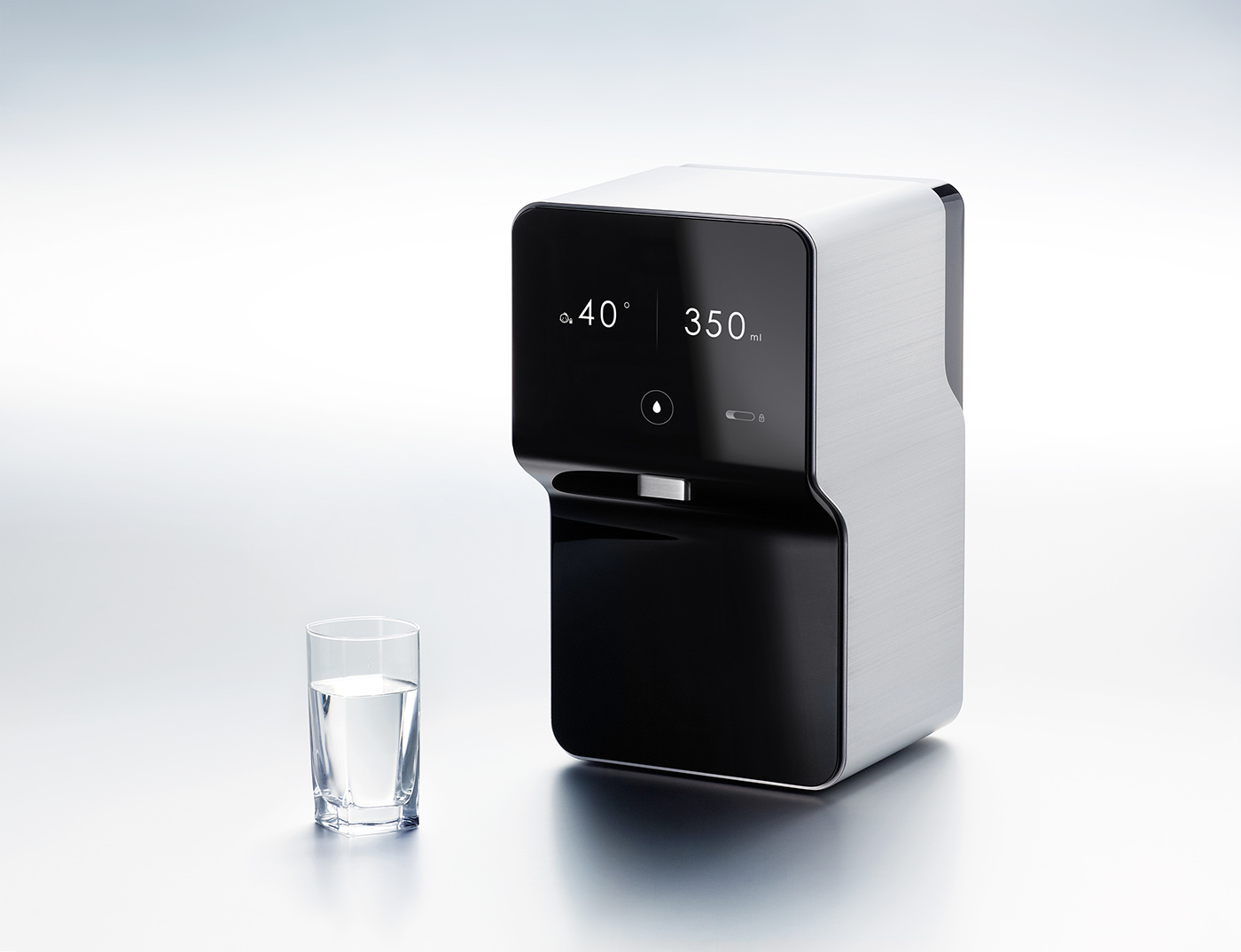 touch screen，Water dispenser，intelligence，purified water，Water purifier，aluminium，