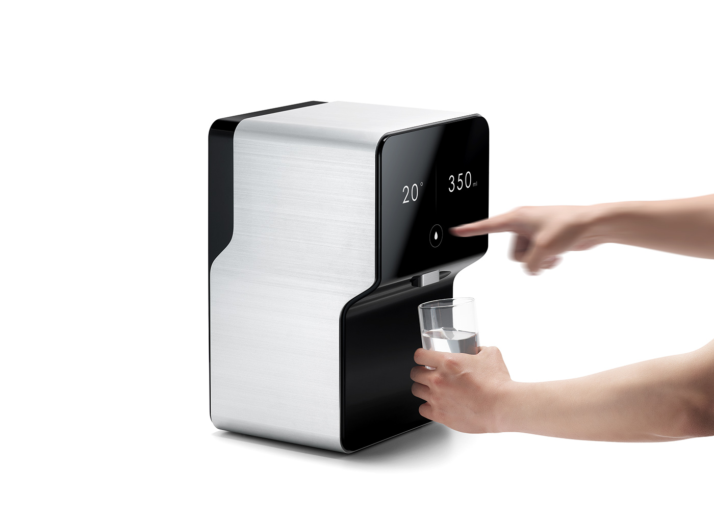 touch screen，Water dispenser，intelligence，purified water，Water purifier，aluminium，