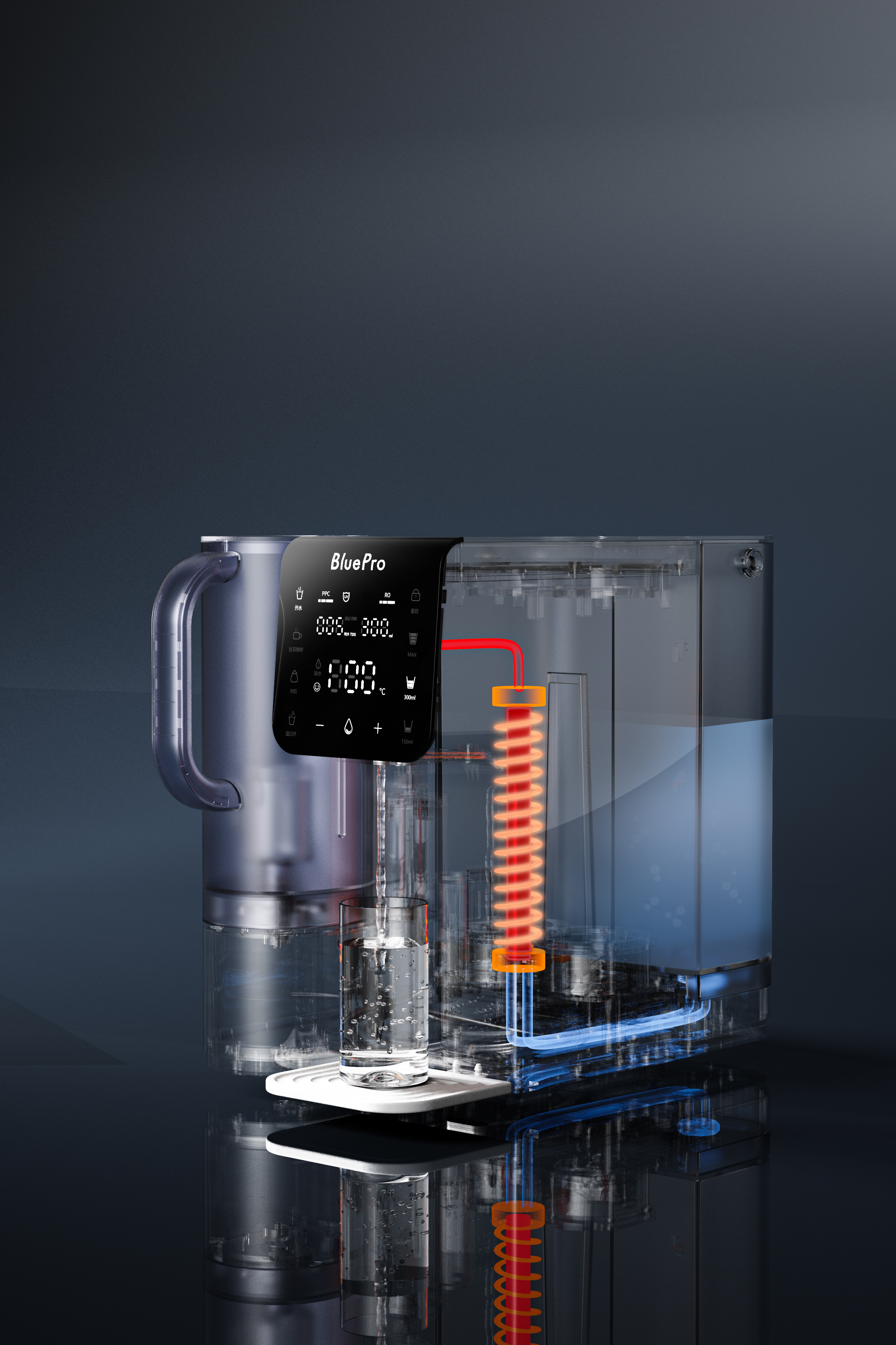 Clean water, healthy drinking water, convenient and quick，