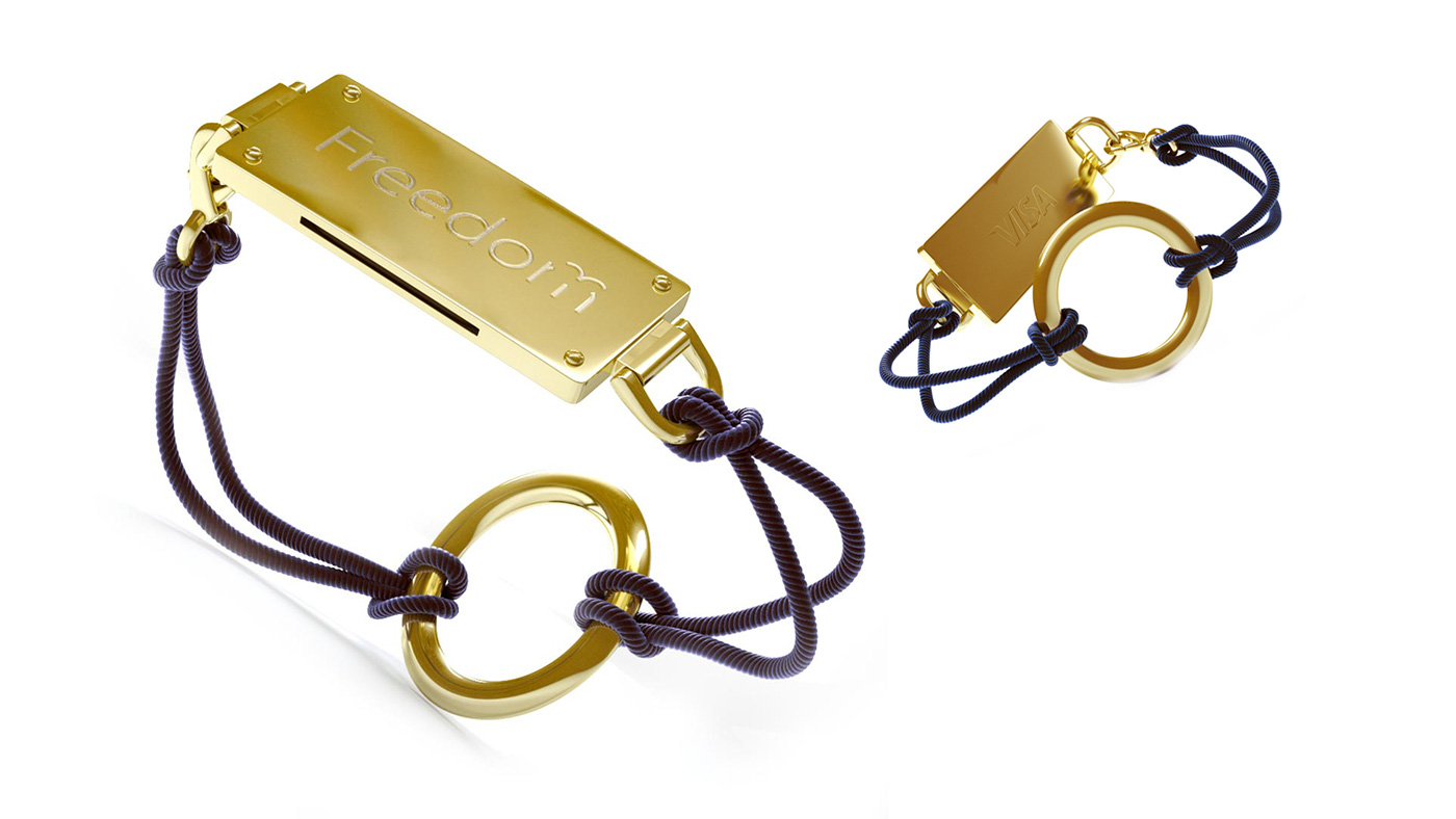 VISA，banking business，nfc，Credit Card，Payment Bracelet，