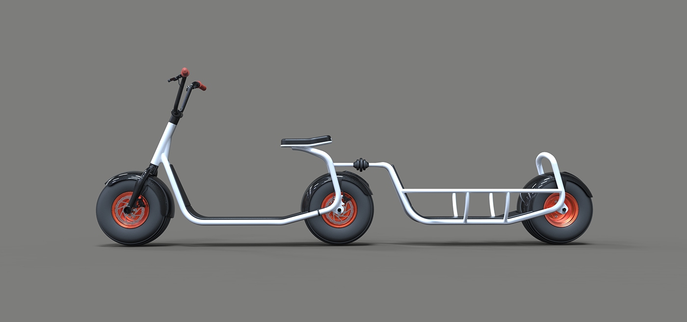 trailer，Wheeled，vehicle，Electric vehicle，conceptual design，