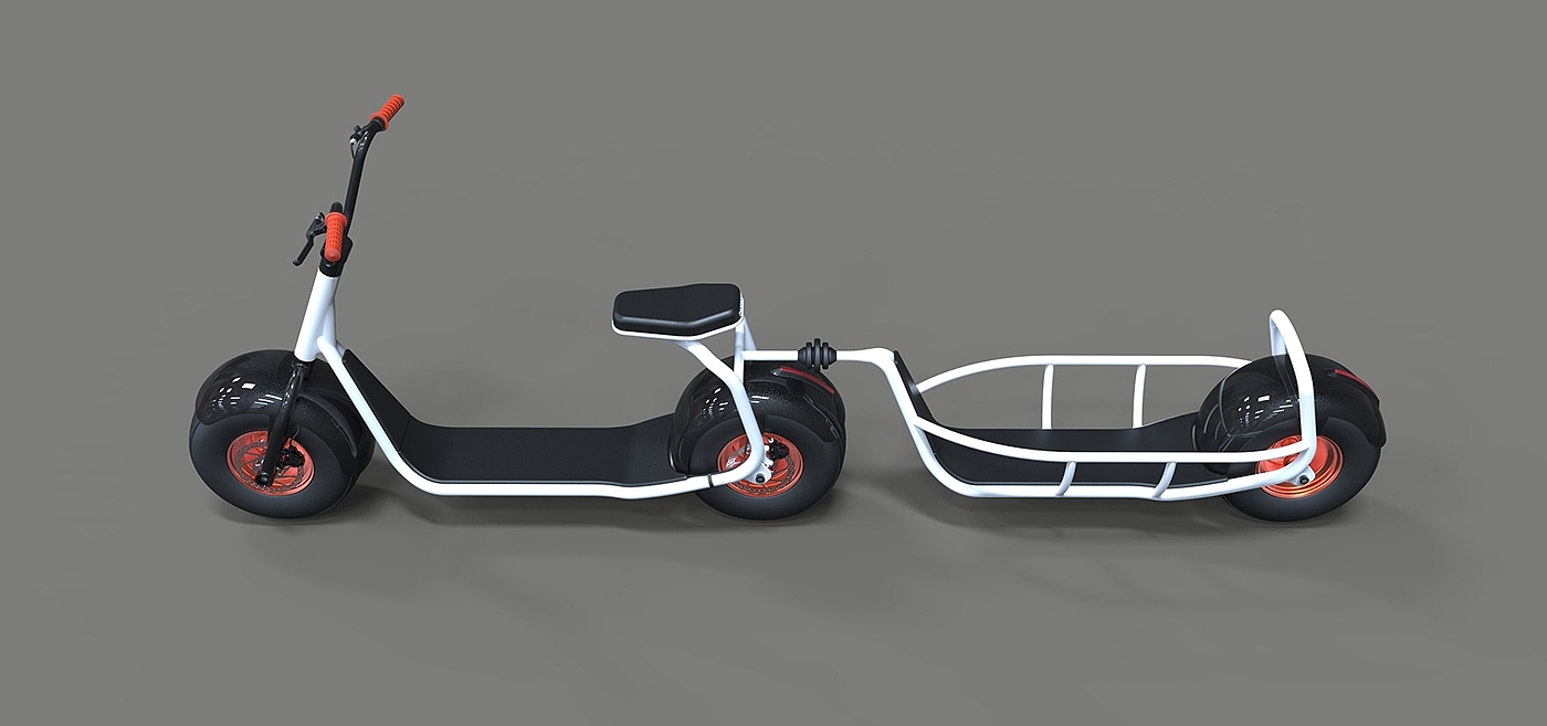 trailer，Wheeled，vehicle，Electric vehicle，conceptual design，