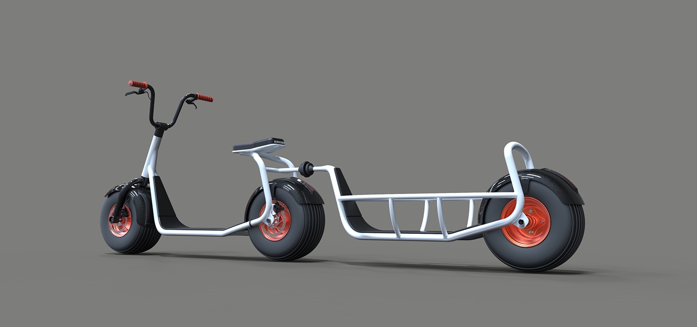 trailer，Wheeled，vehicle，Electric vehicle，conceptual design，
