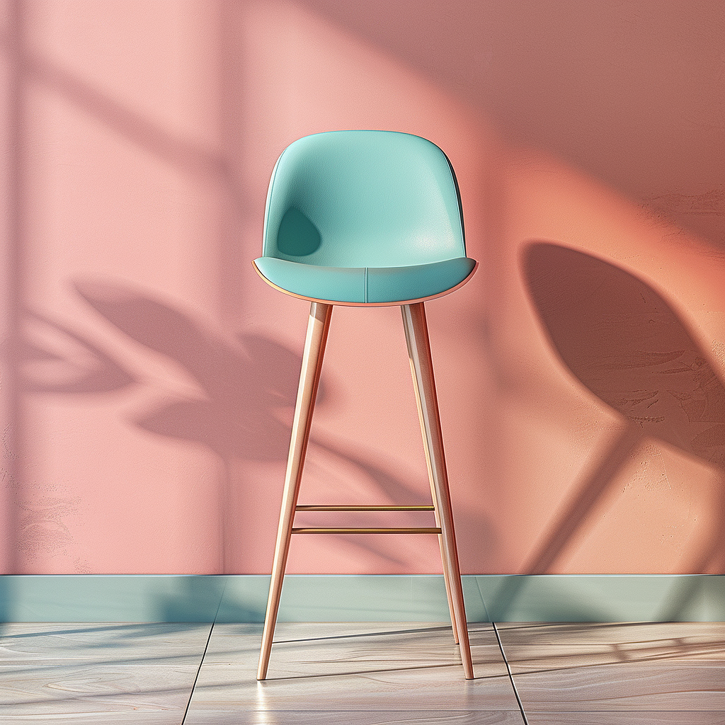 Bar chair，AIGC，AI design，product design，industrial design，furniture，Home Furnishing，