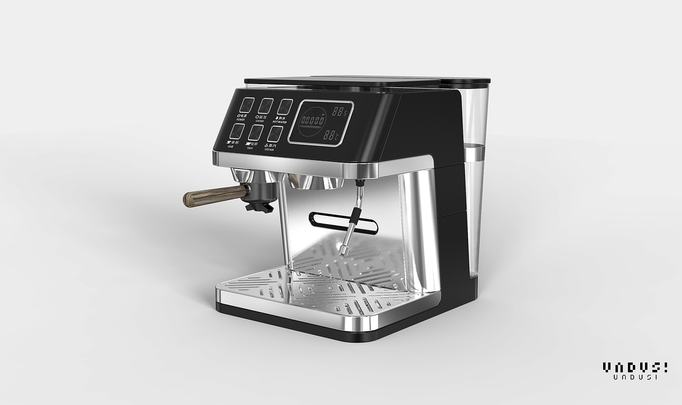 modeling，Render，Coffee machine，Simplicity，