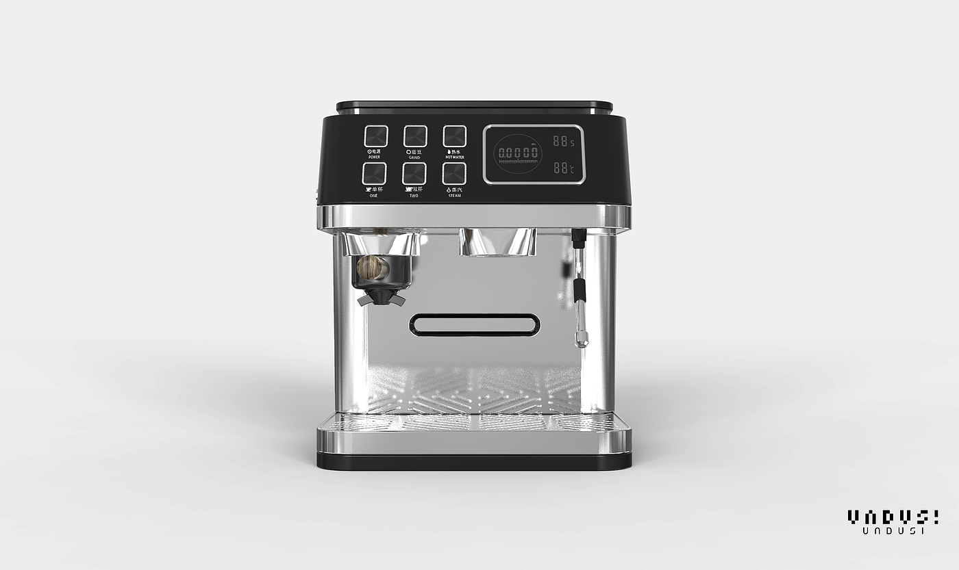 modeling，Render，Coffee machine，Simplicity，