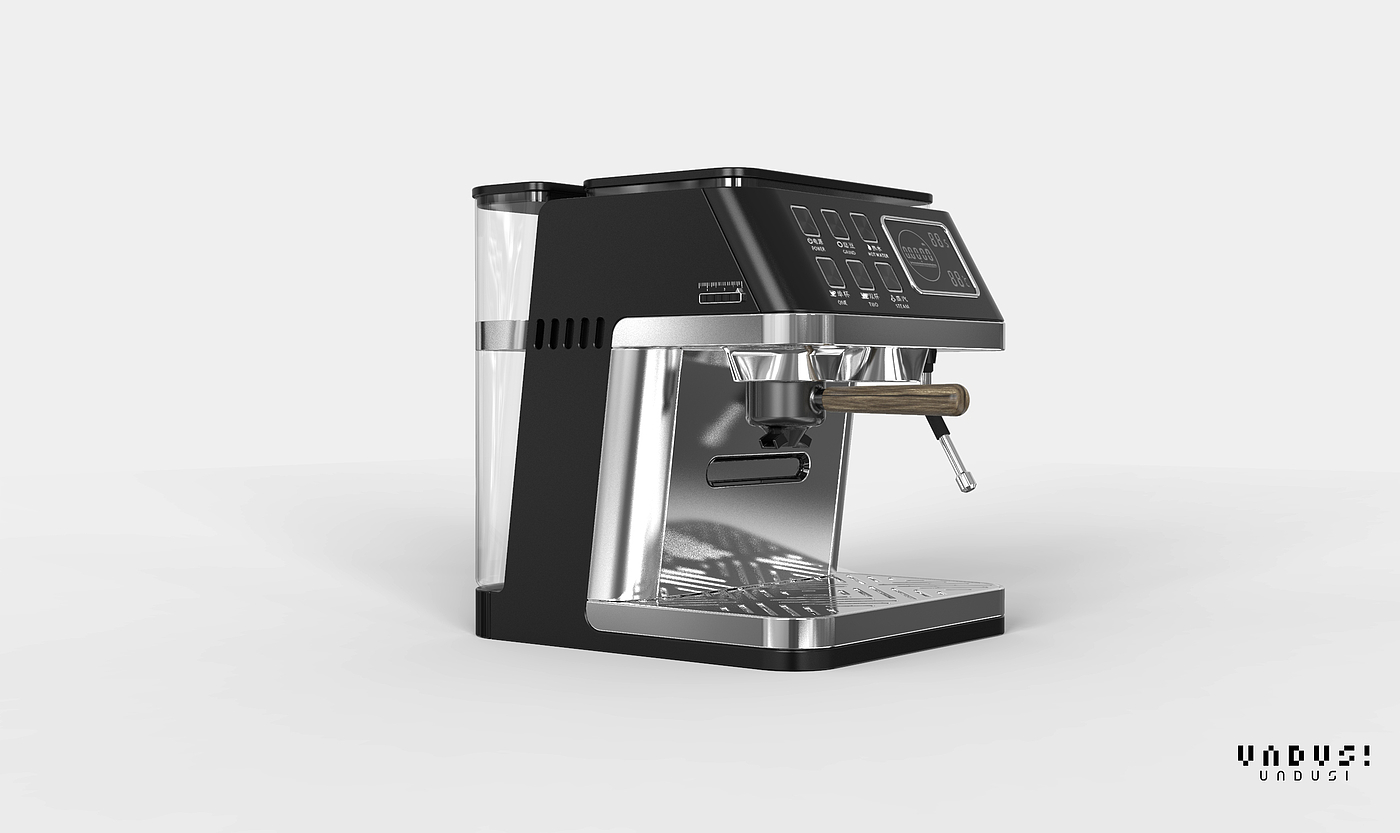 modeling，Render，Coffee machine，Simplicity，