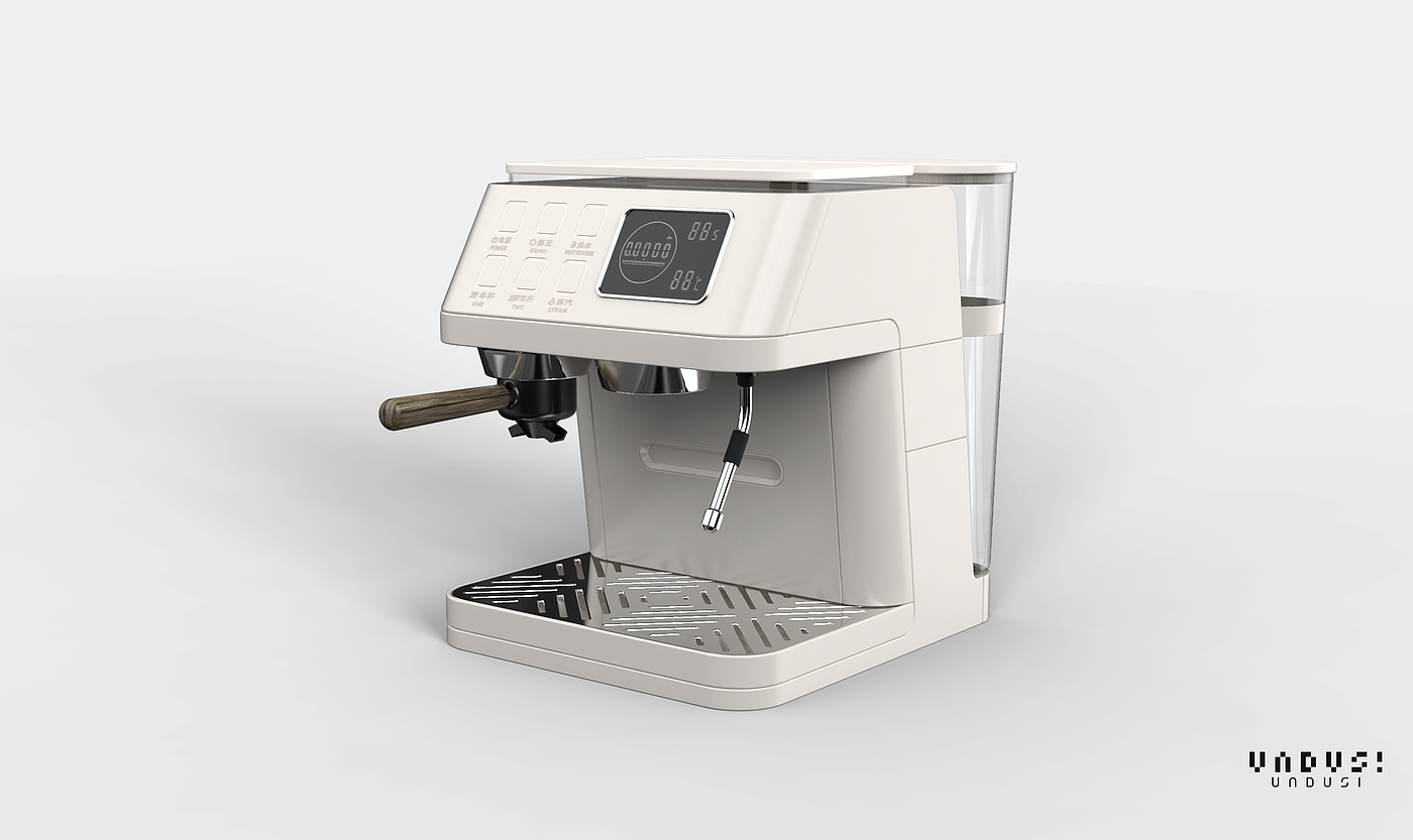 modeling，Render，Coffee machine，Simplicity，