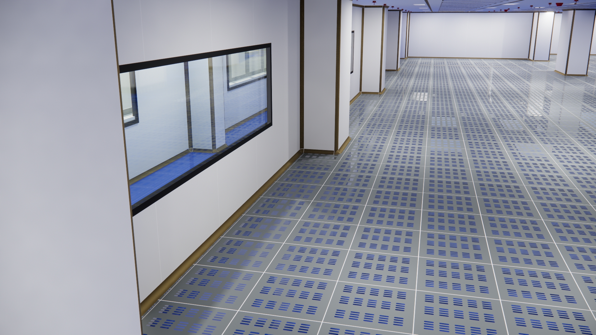 thousand level dust-free workshop/central air conditioning/raised floor，