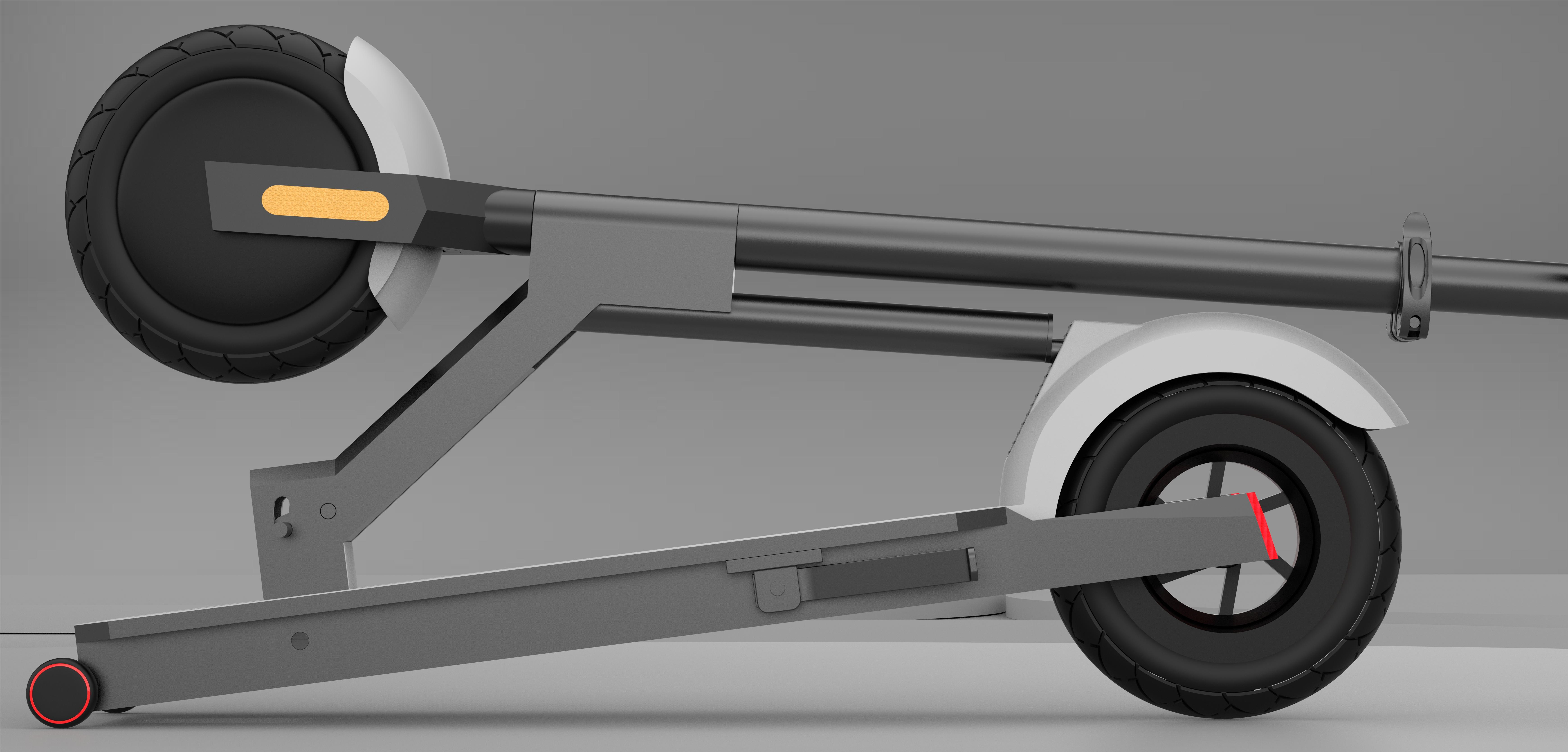 Electric scooter，Scooter，Transportation tools，industrial design，Portable，fold，innovate，Creative design，