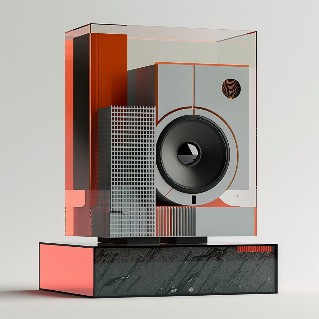 AIGC，AI design，loudspeaker box，industrial design，product design，voice，