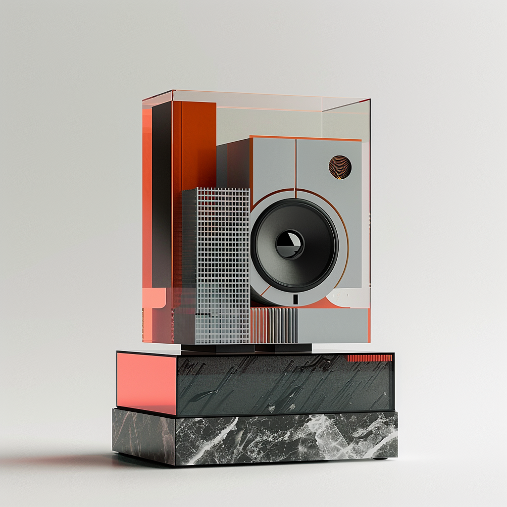 AIGC，AI design，loudspeaker box，industrial design，product design，voice，