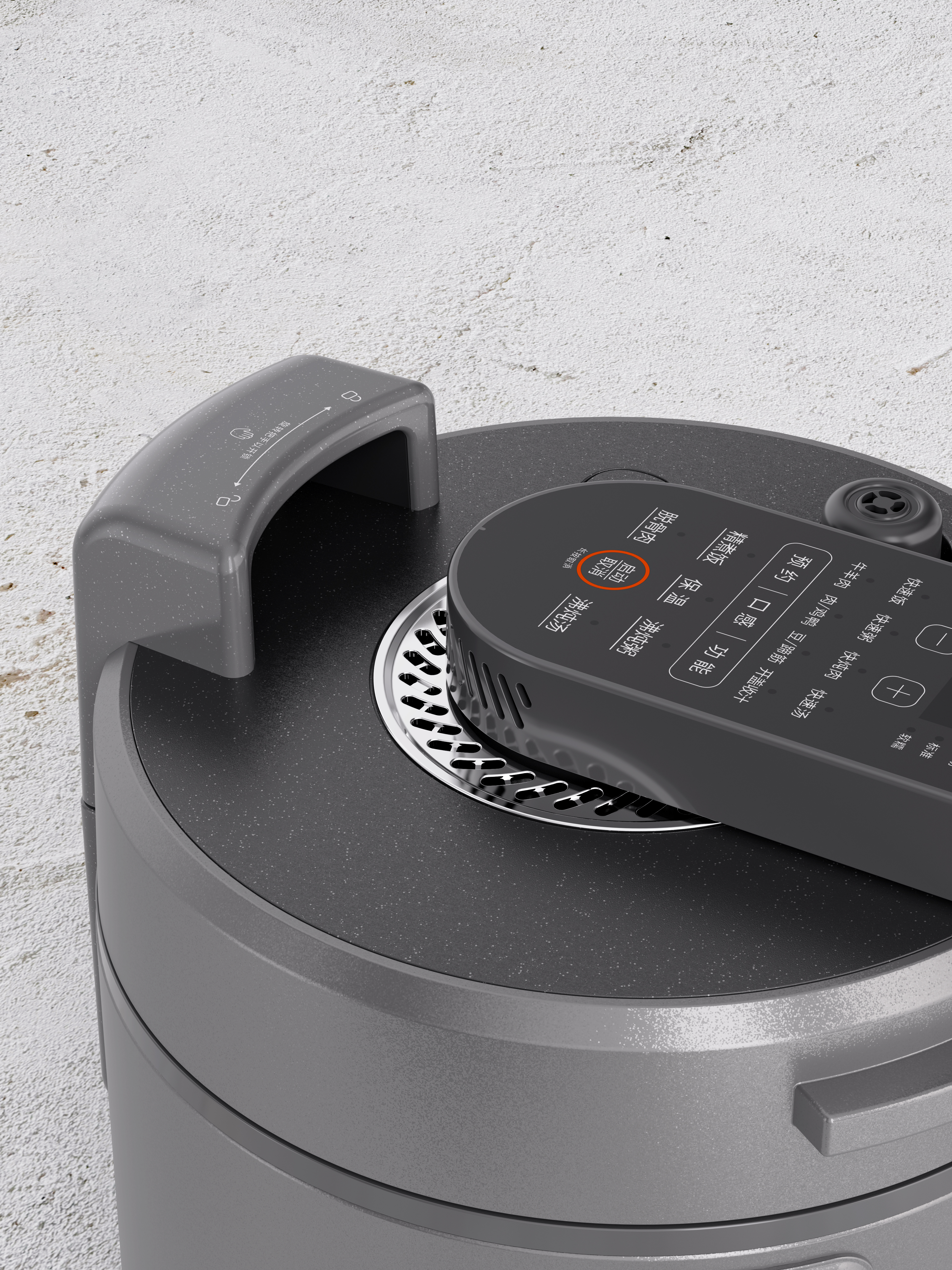 plain point industrial design，industrial design，product design，Design of small household appliances，Electric pressure cooker design，