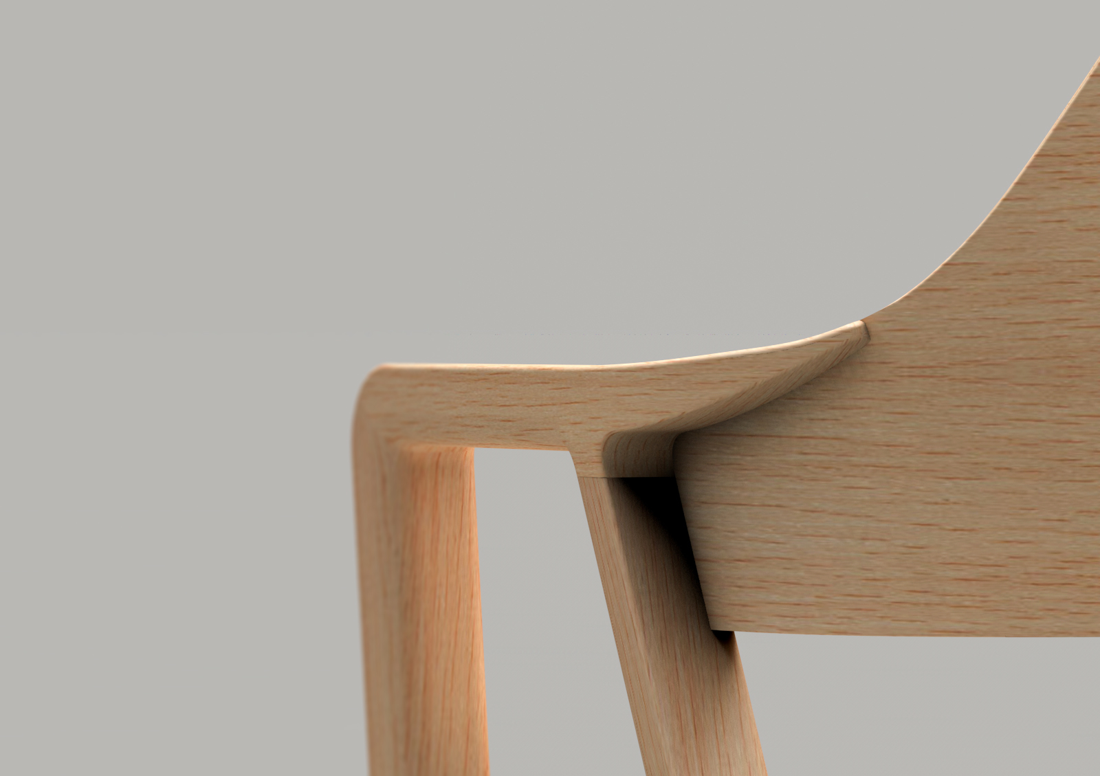 Inclined chair，classical，Smooth lines，