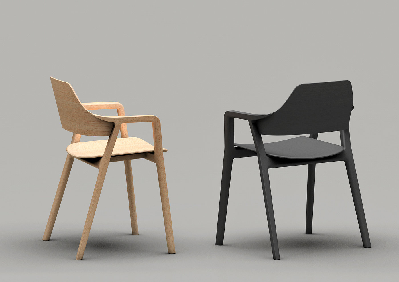 Inclined chair，classical，Smooth lines，