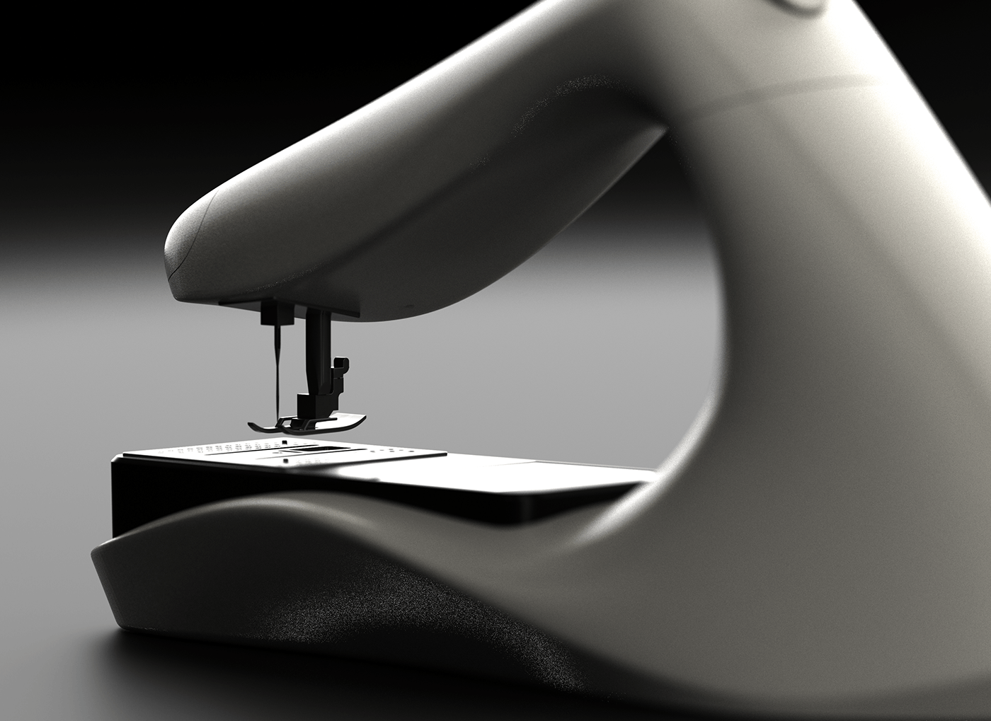 TCP，Sewing machine，black and white，Small，