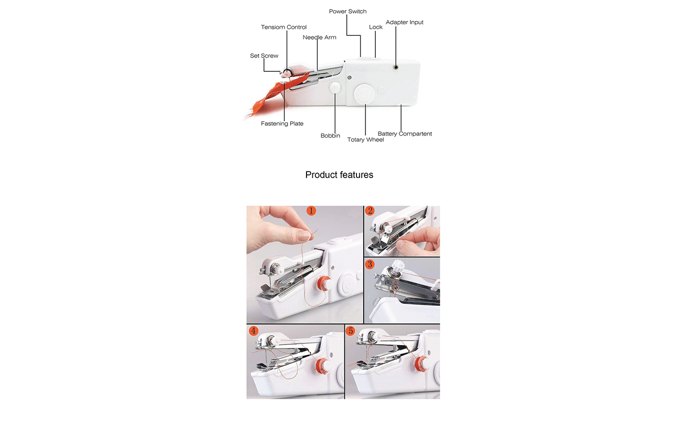 TCP，Sewing machine，black and white，Small，