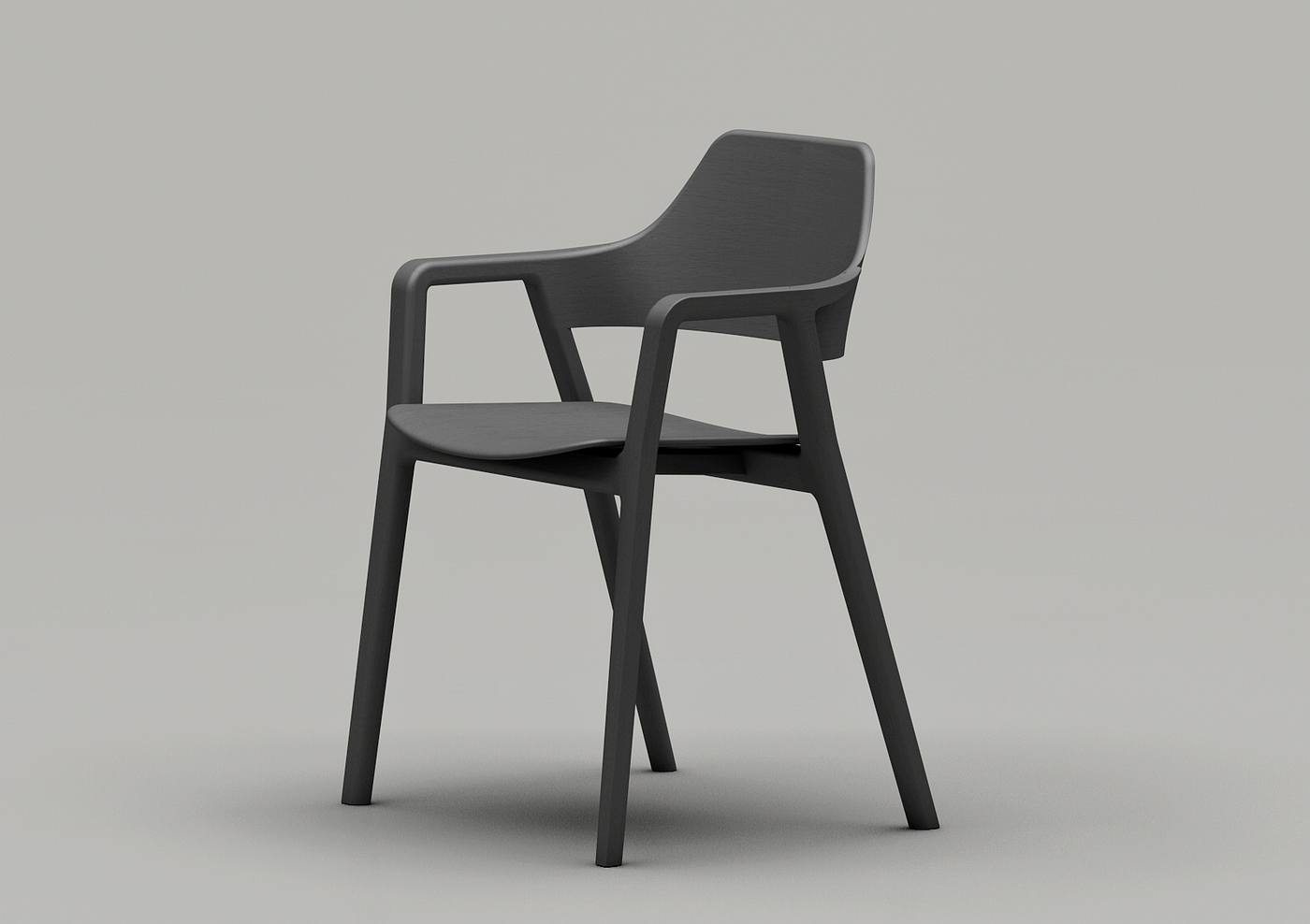 Inclined chair，classical，Smooth lines，