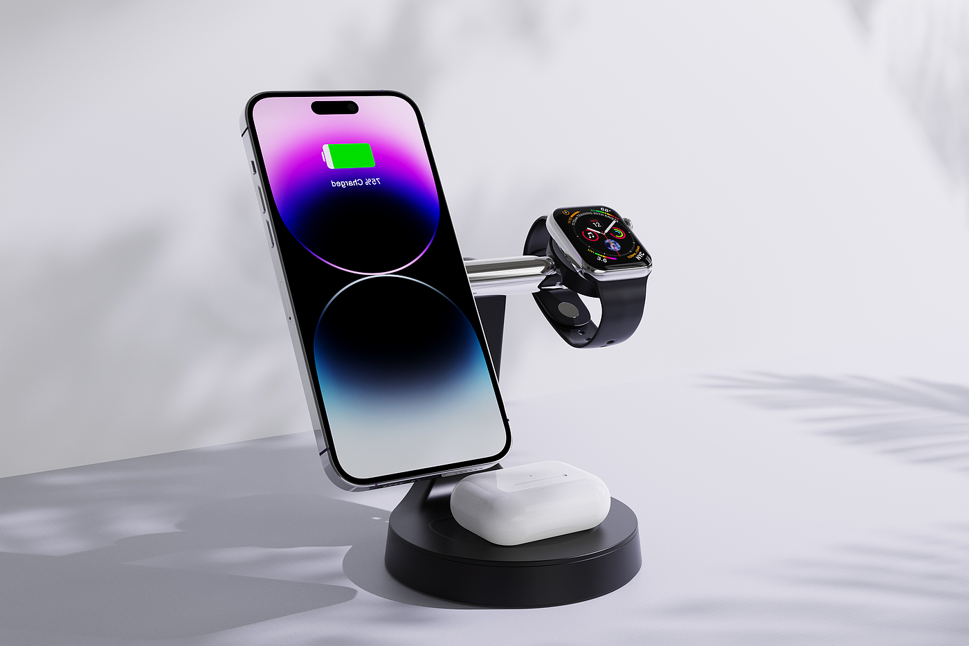 Wireless charging，Three in one，Apple，parts，