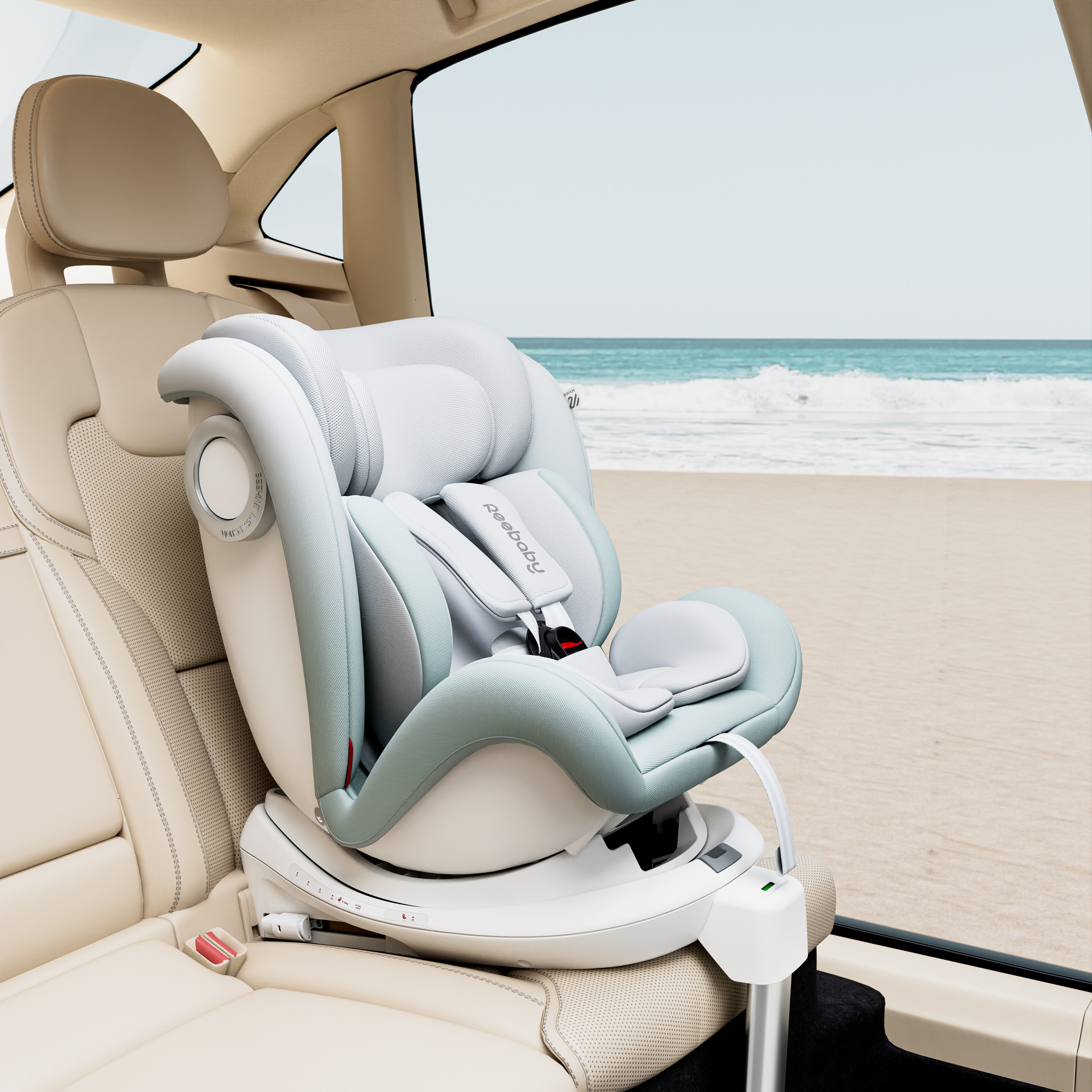 Blender rendering，Product rendering，3D rendering，vehicle-use child safety seats，Maternal and infant products，E-commerce details，Cross border E-commerce，Safety seat，