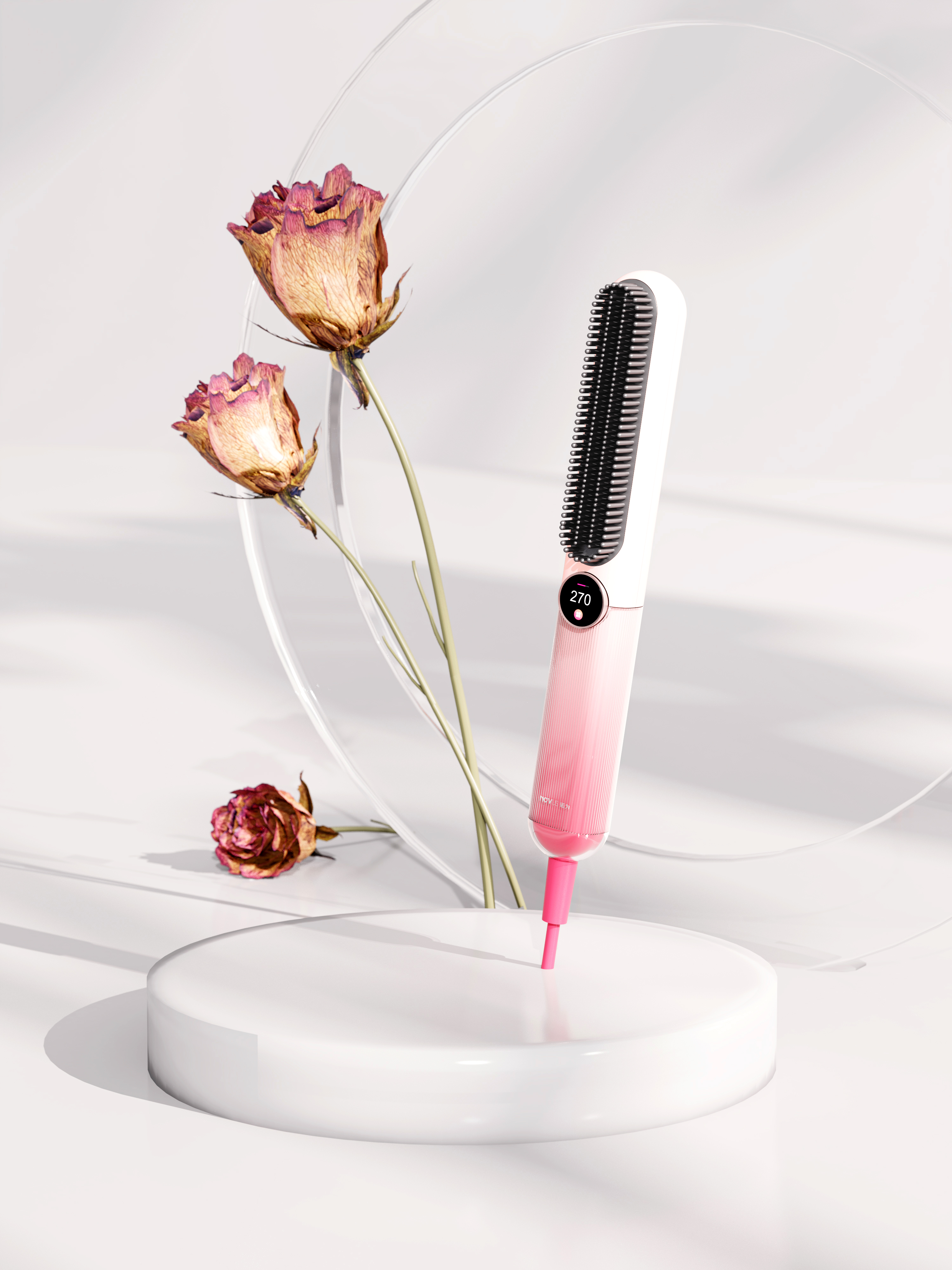 Straight hair comb design，industrial design，Personal care product design，plain point design，Hangzhou design company，