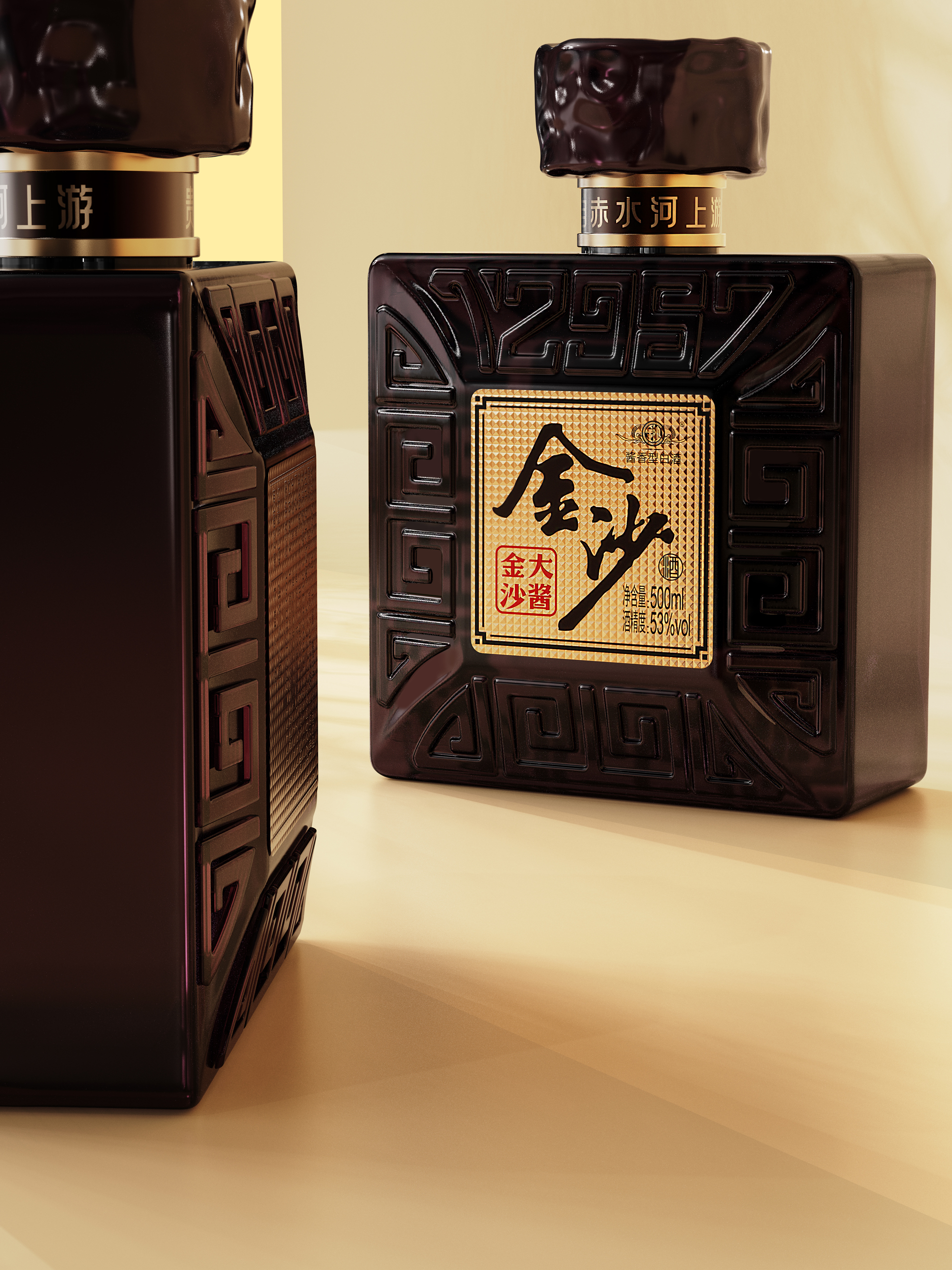 packing design，Liquor packaging，Wine bottle design，National style design，Baijiu packaging design，