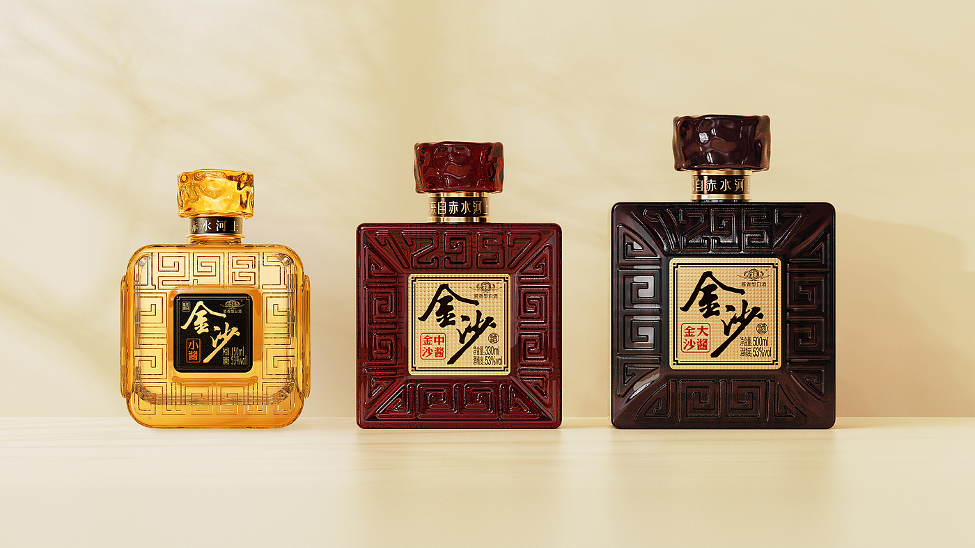 packing design，Liquor packaging，Wine bottle design，National style design，Baijiu packaging design，