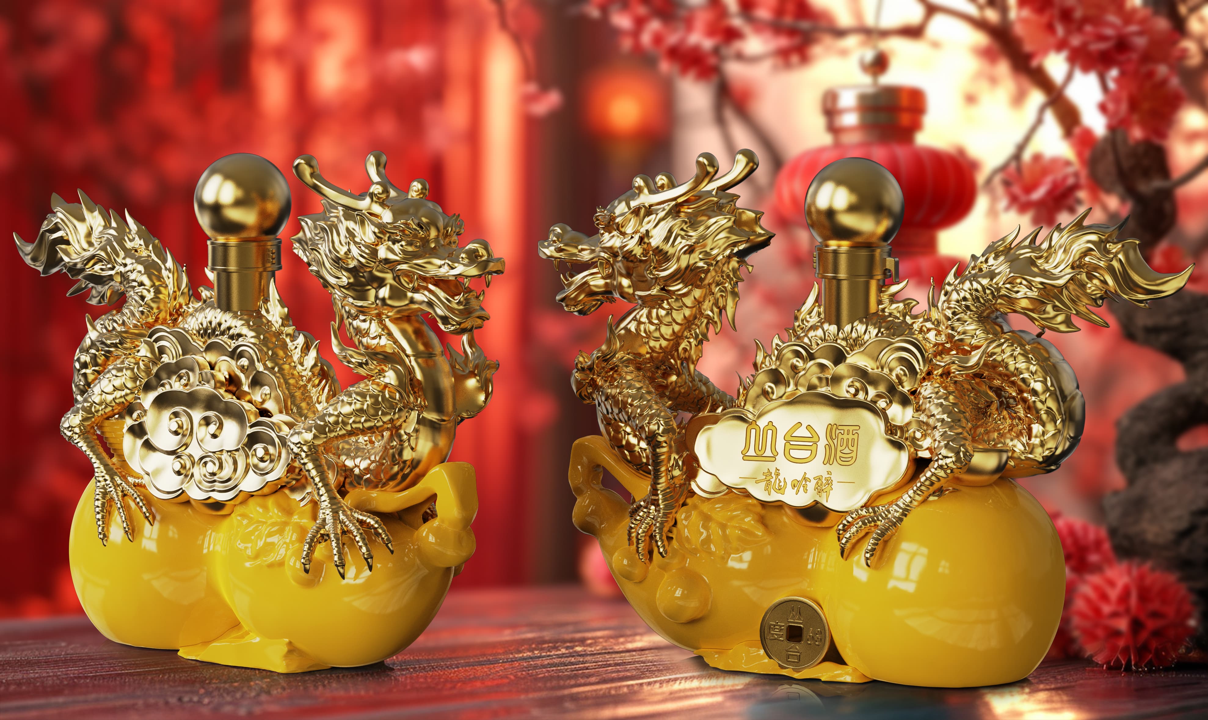 packing design，Baijiu packaging design，Zodiac Wine，Wenchuang Wine，National style design，