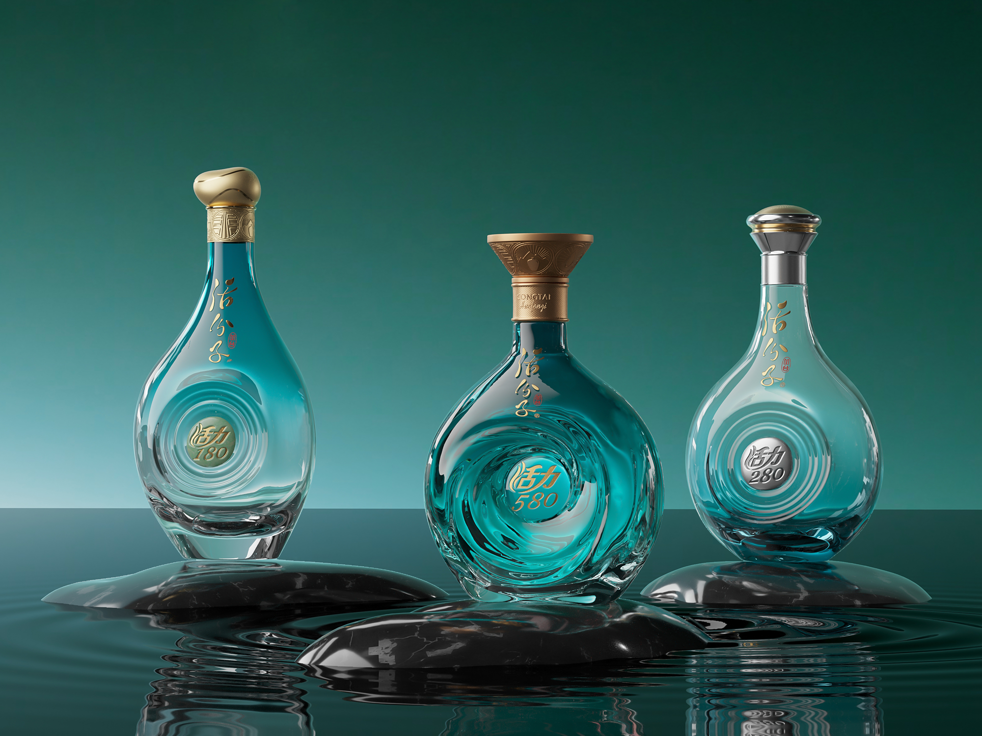 packing design，Baijiu packaging design，Cluster，Minimalist Aesthetics，