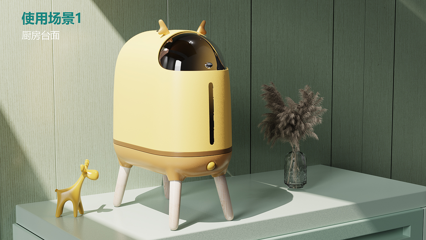 Rice bucket design, kitchen supplies design，