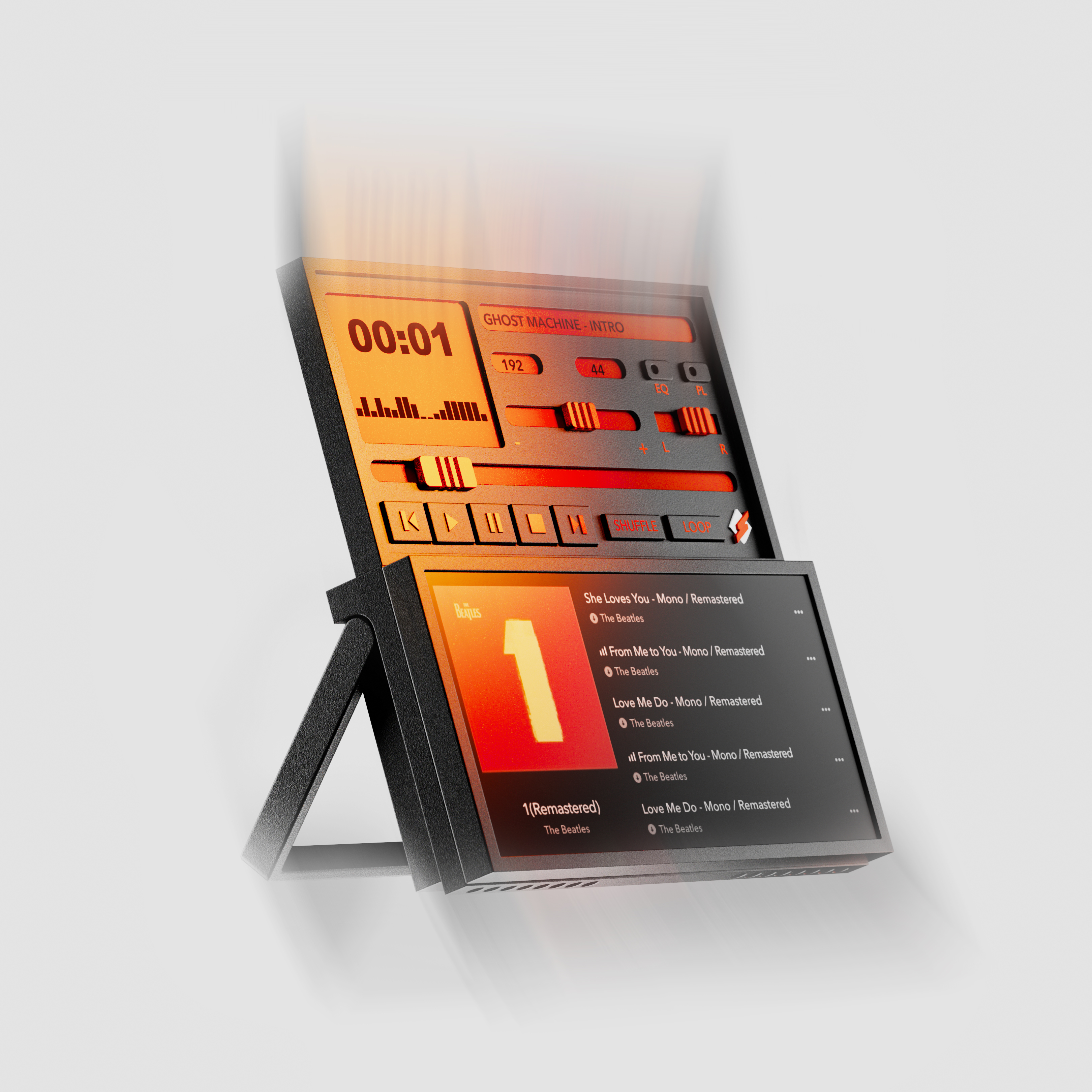 mp3，player，product design，Winamp，product，design，industrial design，3d，