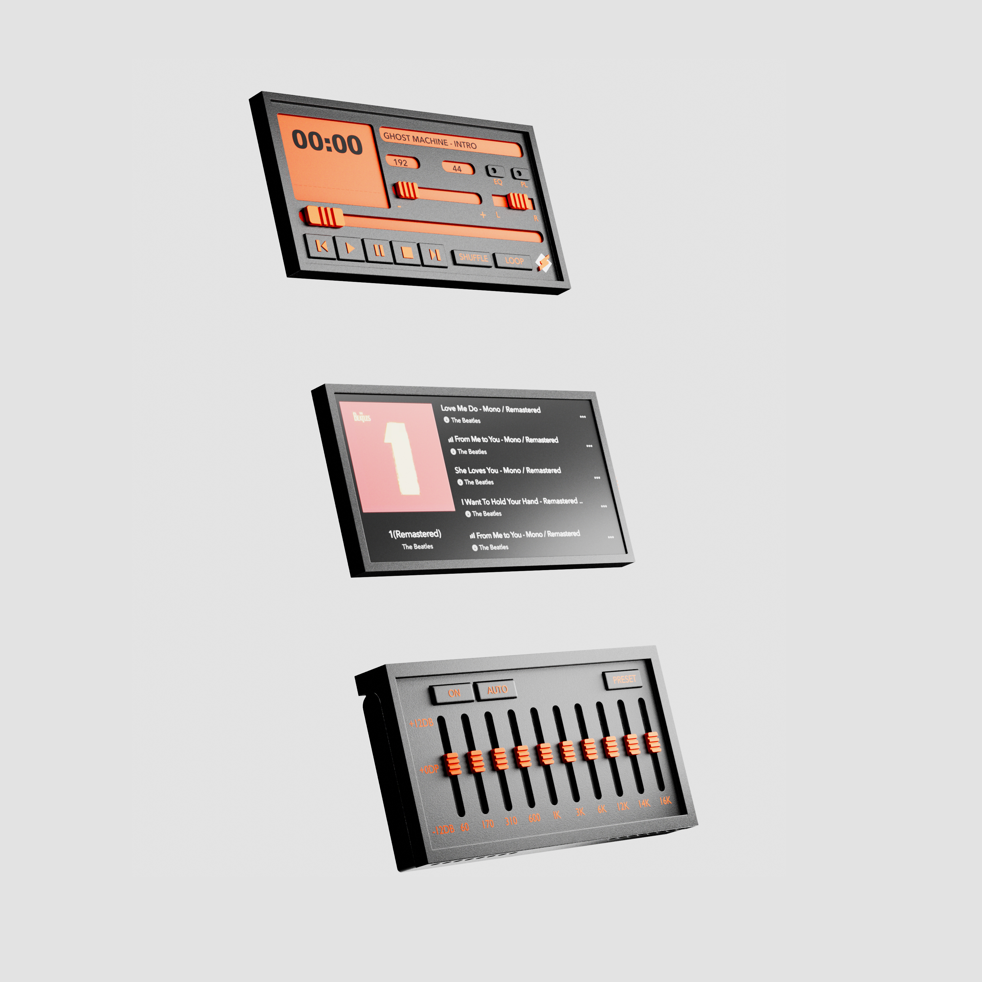 mp3，player，product design，Winamp，product，design，industrial design，3d，