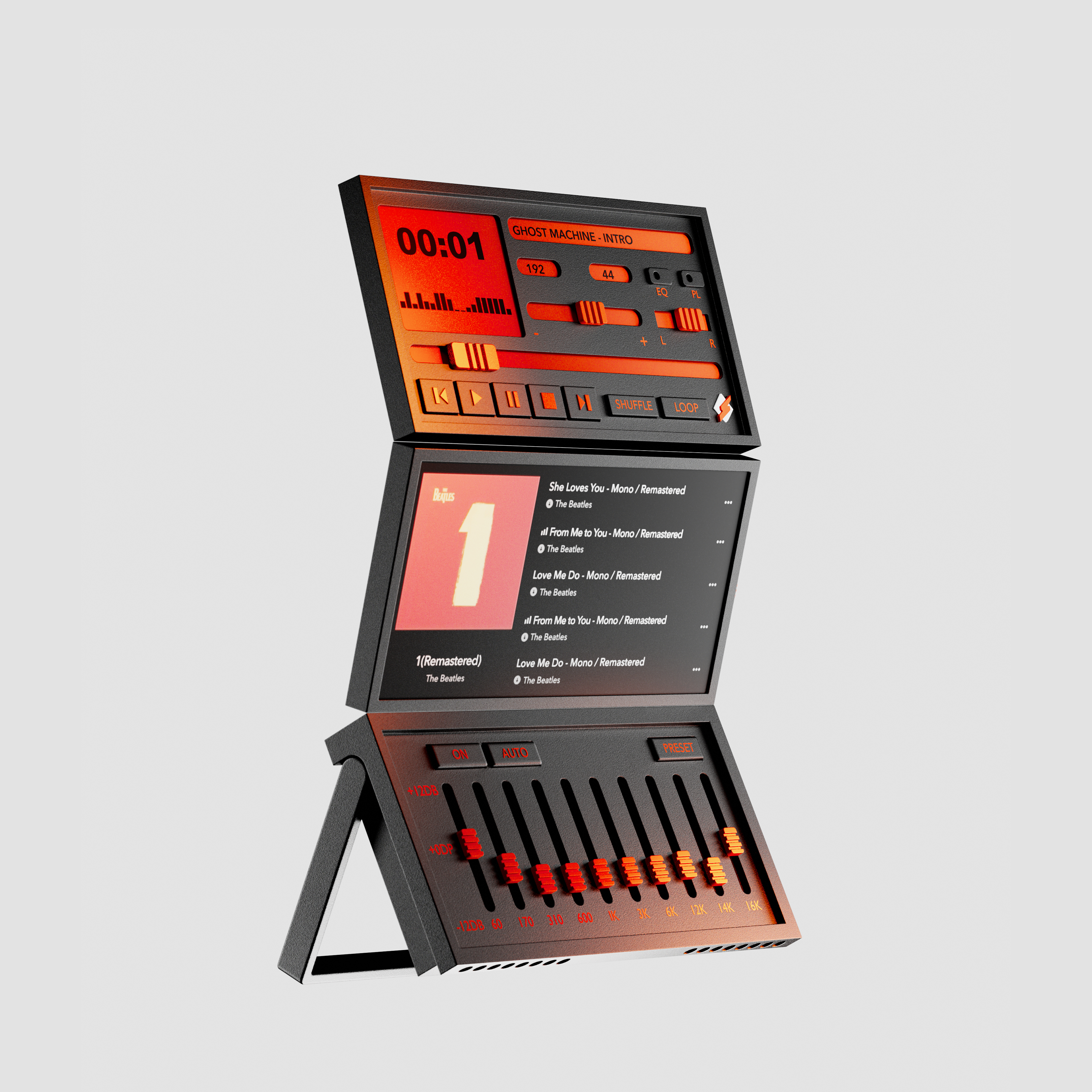 mp3，player，product design，Winamp，product，design，industrial design，3d，