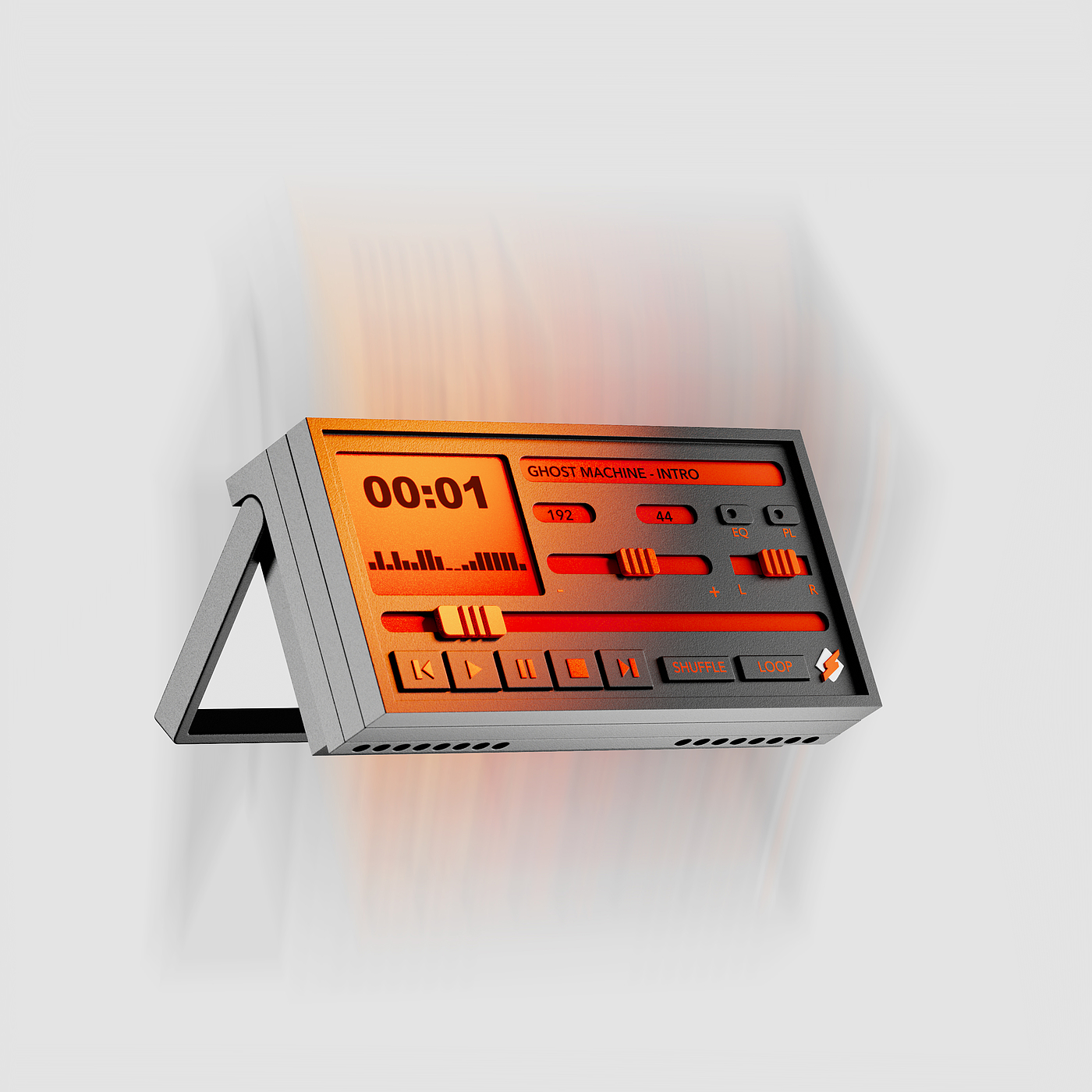 mp3，播放器，产品设计，Winamp，产品，design，工业设计，3d，