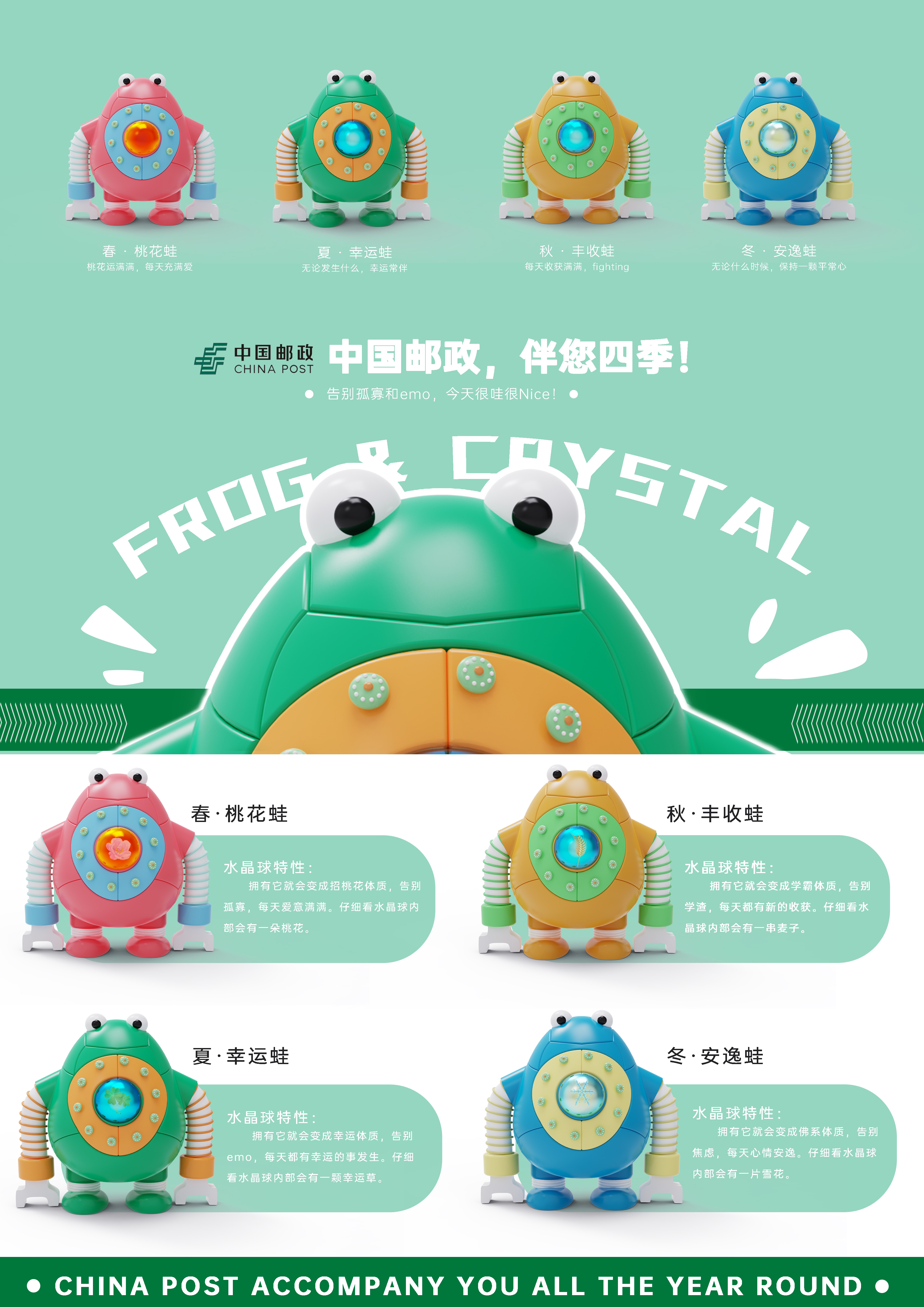 frog，mascot，