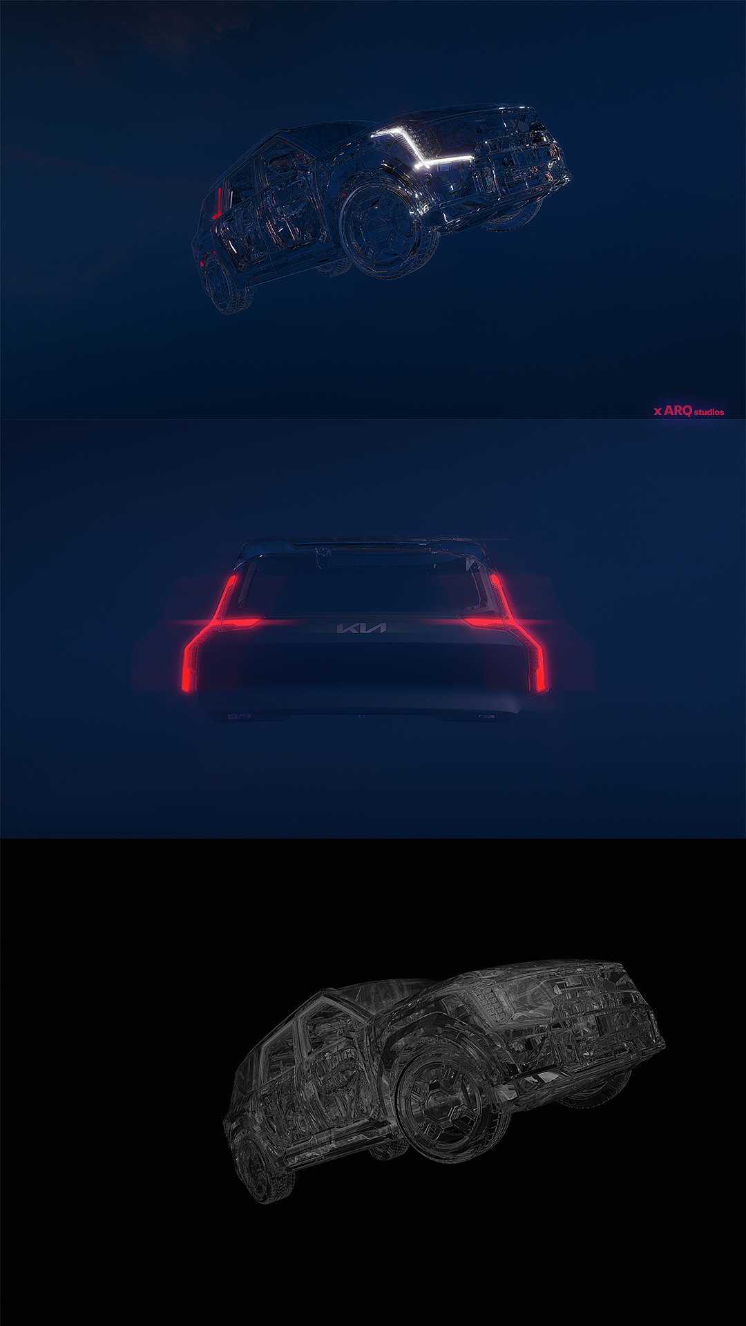 3d，cgi，kia，EV9，可视化，vray，