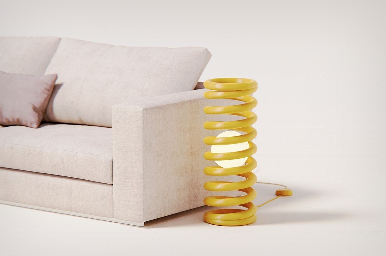 lamp，Household appliances，product design，product，Design，design，Spiral lamp，
