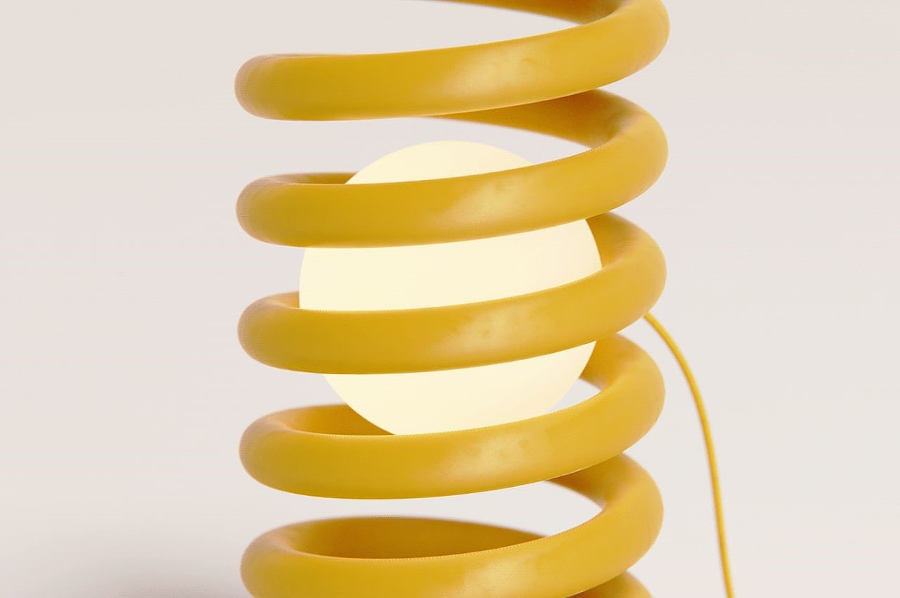 lamp，Household appliances，product design，product，Design，design，Spiral lamp，