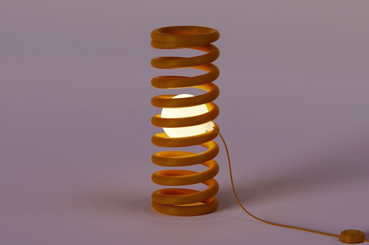 lamp，Household appliances，product design，product，Design，design，Spiral lamp，