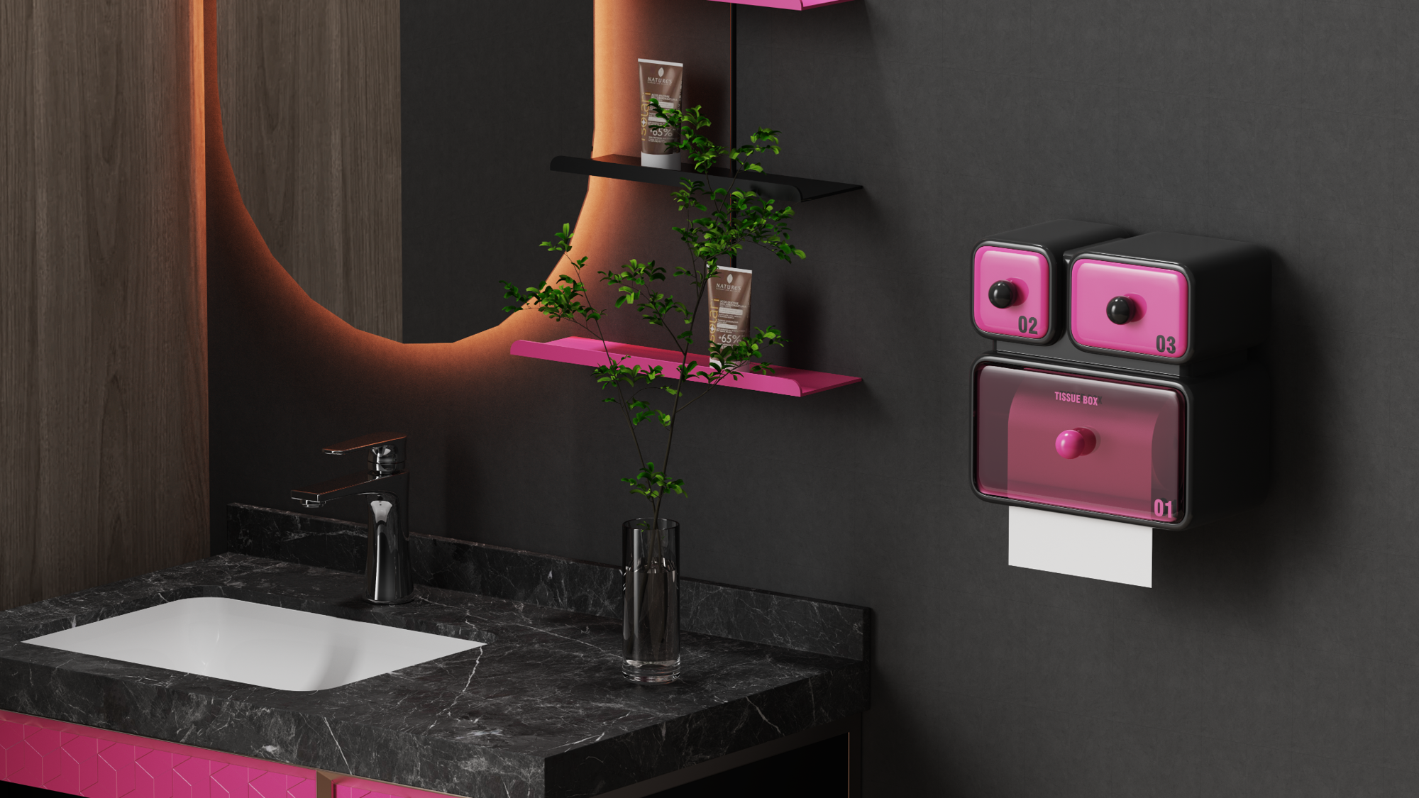 Receive，TOILET，Light luxury，delicate，