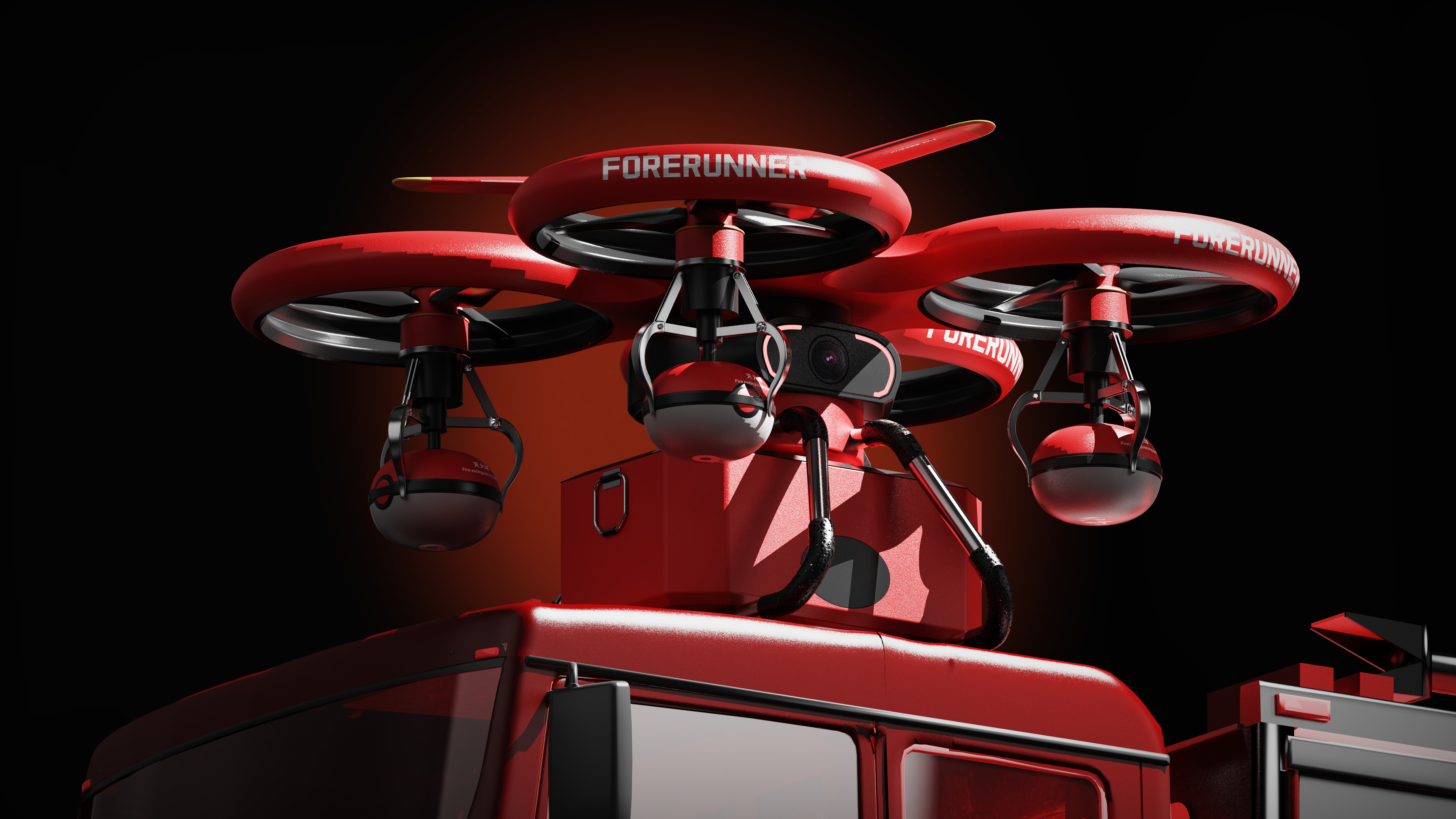 sample reels，UAV，forest fire，conceptual design，product design，industrial design，