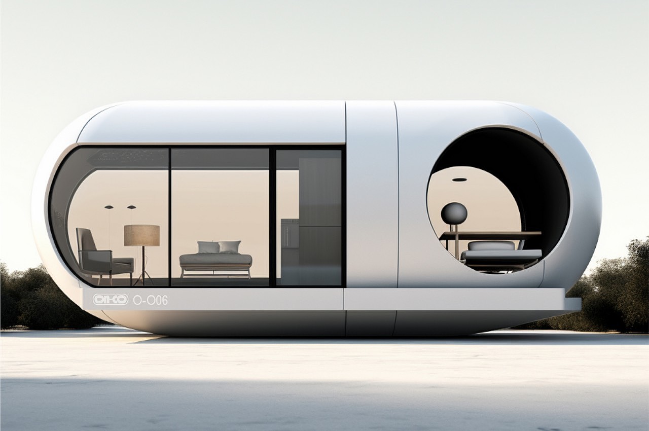 capsule，house，concept，miniature，