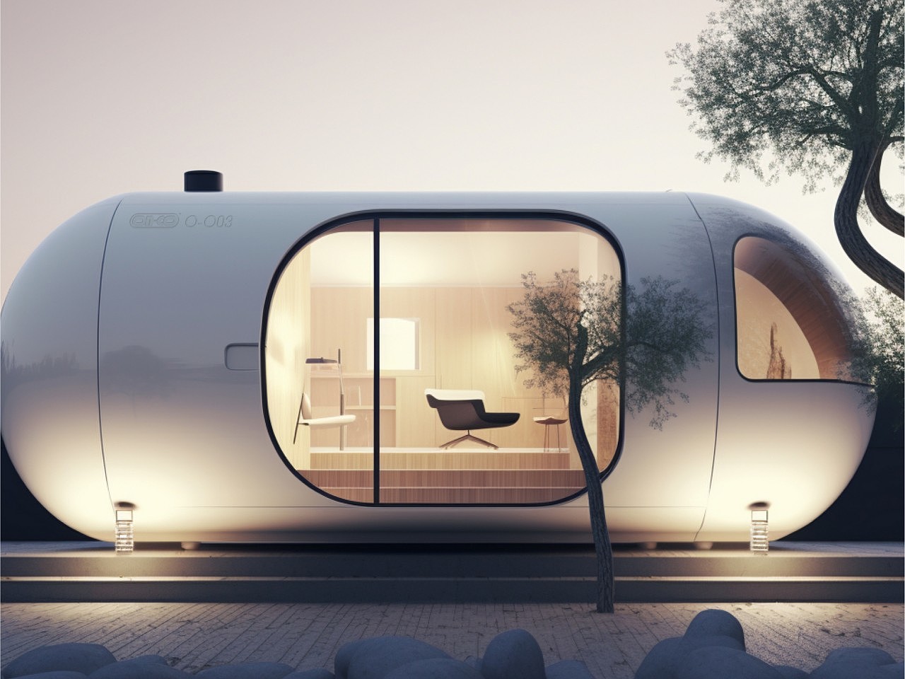 capsule，house，concept，miniature，