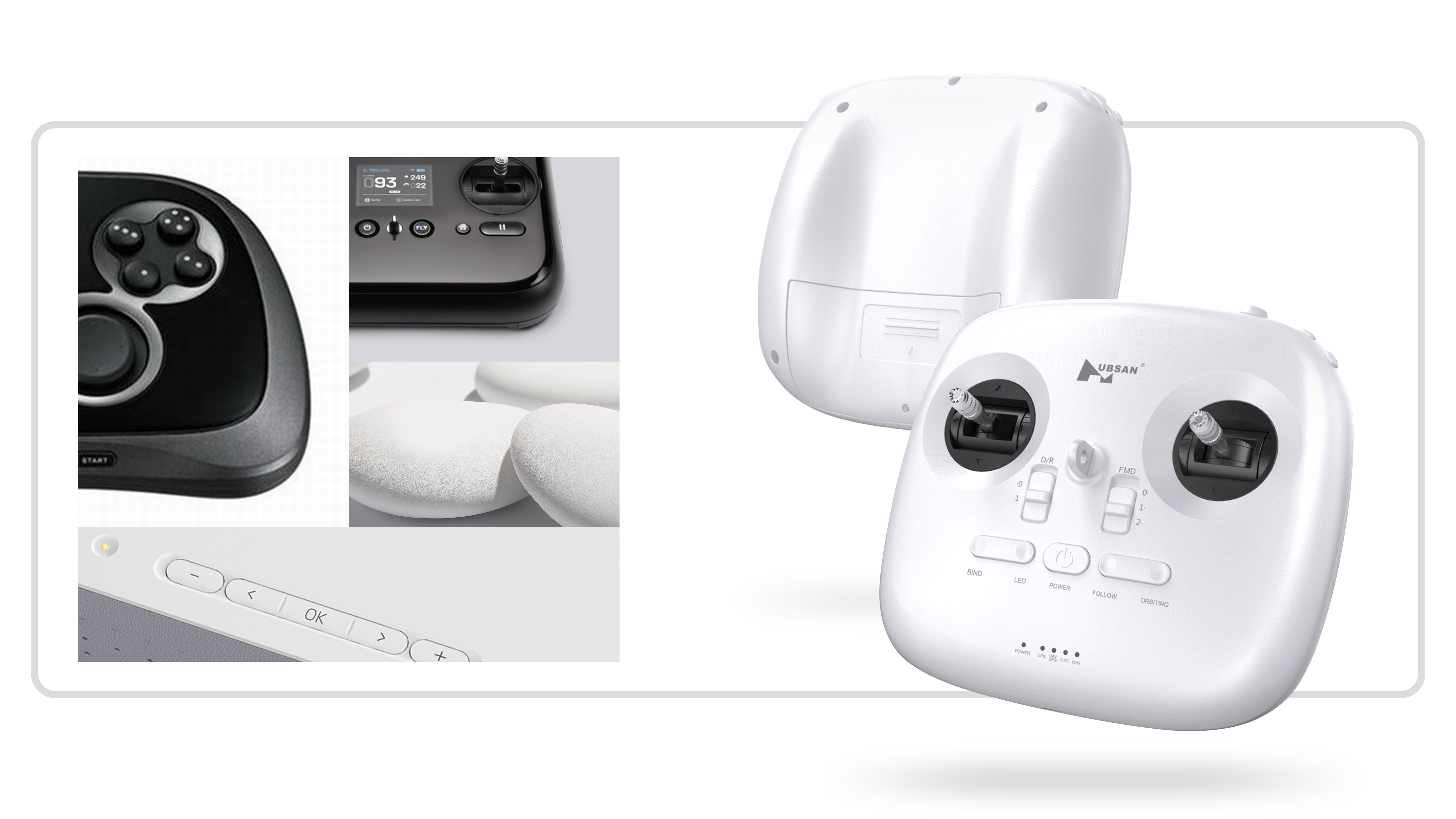 industrial design，HUBSAN，UAV，Remote control，