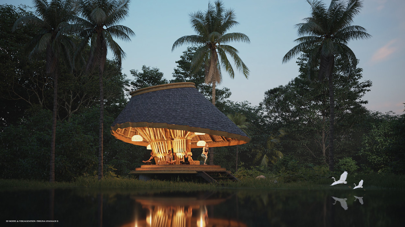 Yoga Retreat，environmental design，Yoga Studio，originality，