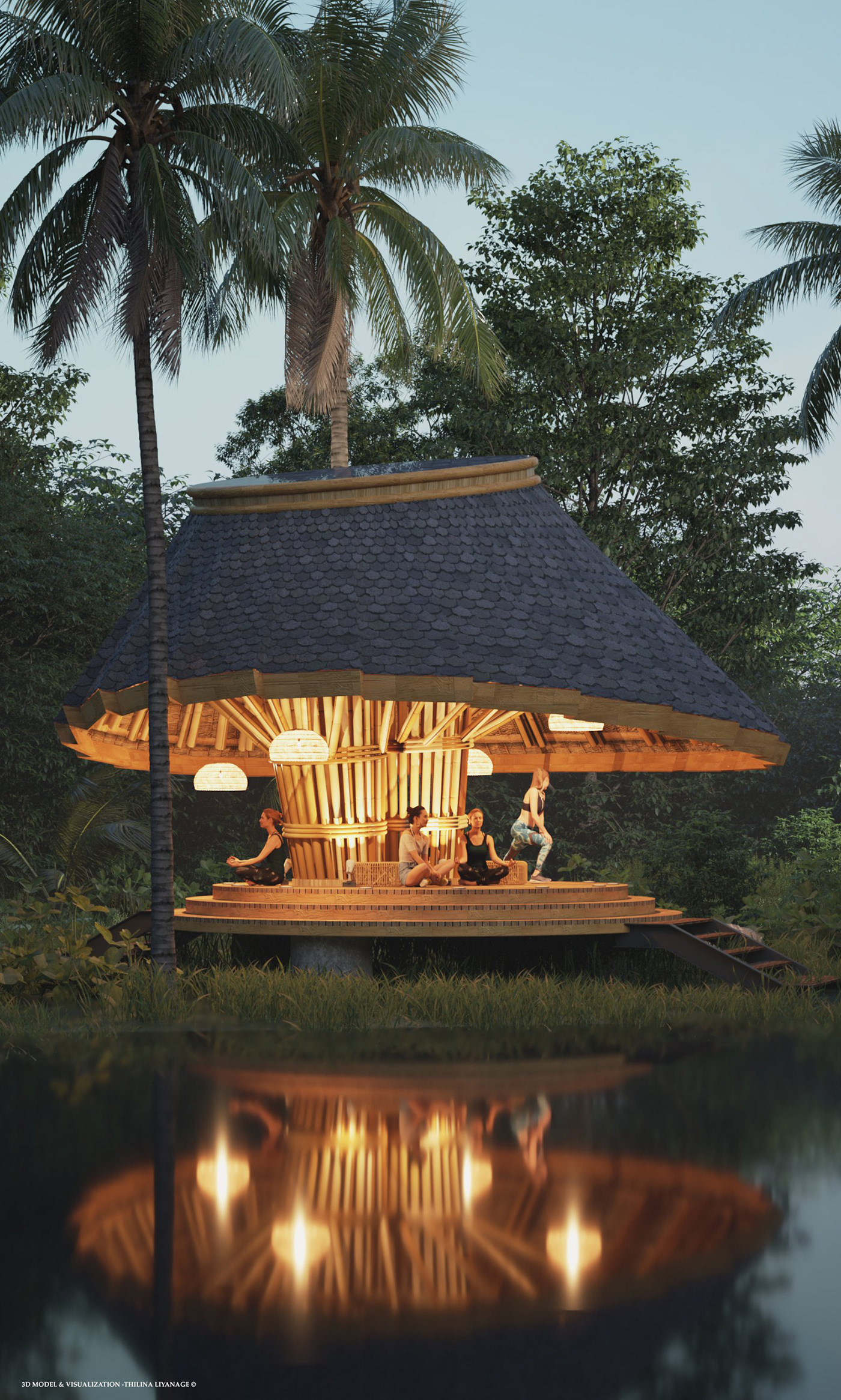 Yoga Retreat，environmental design，Yoga Studio，originality，