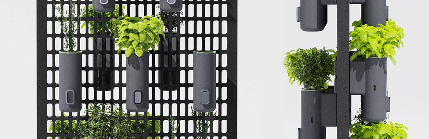 Withless，environment protection，industrial design，herbaceous plant growth panel，